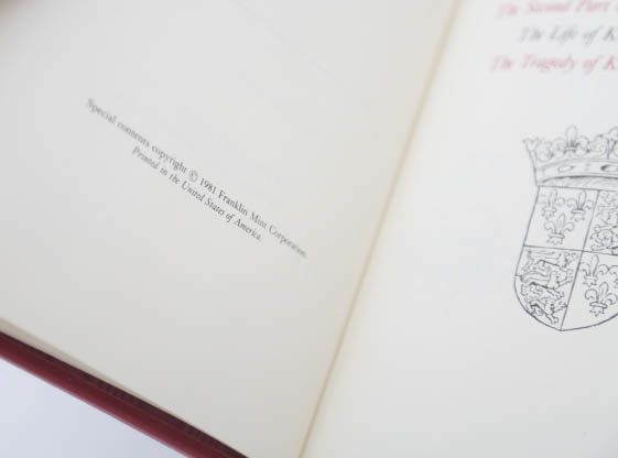 The Franklin Library Shakespeare Collection