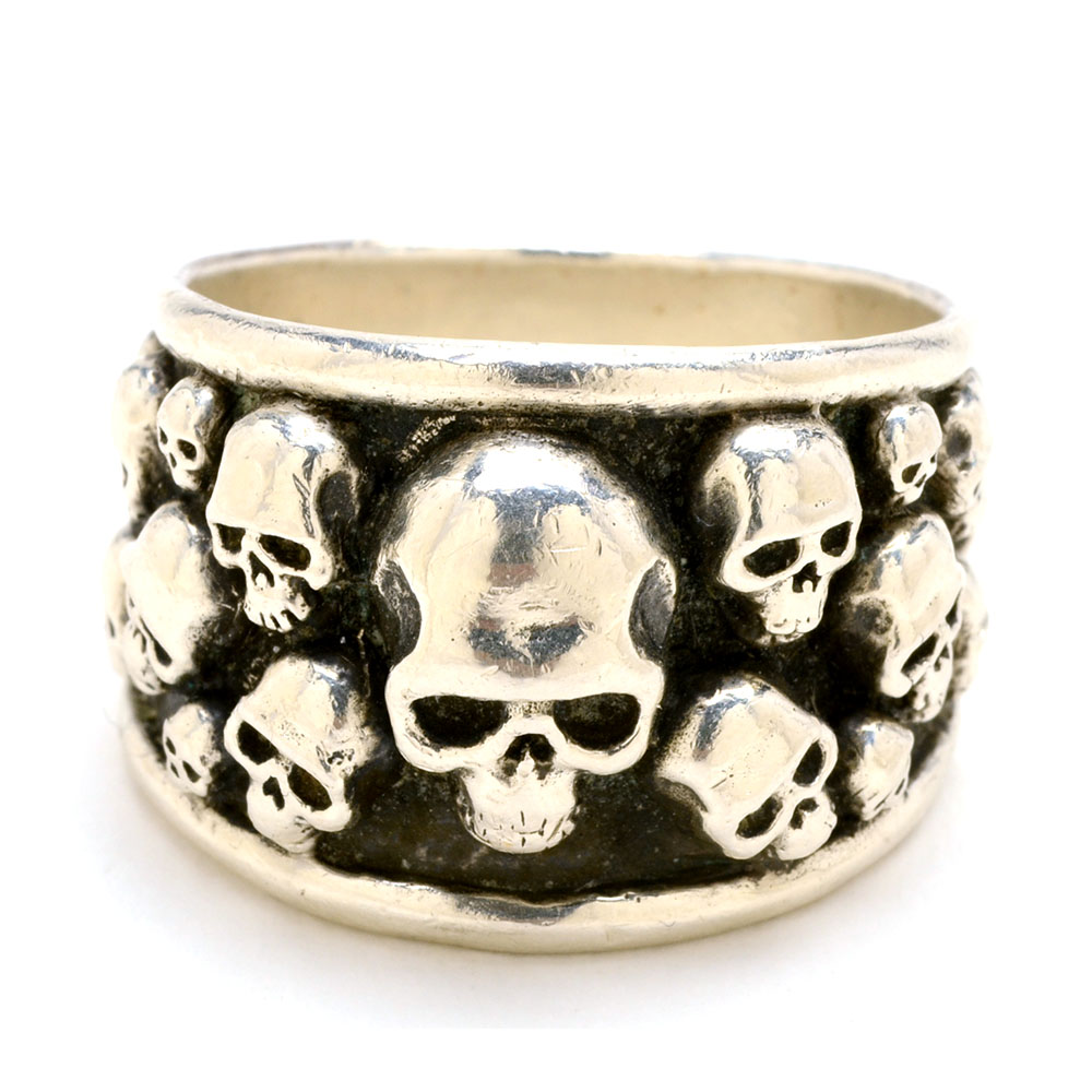 Men's Affliction Sterling Silver Skull Ring