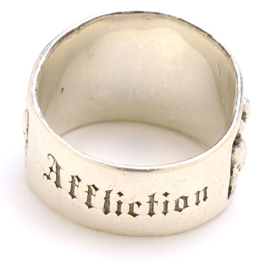 Men's Affliction Sterling Silver Skull Ring