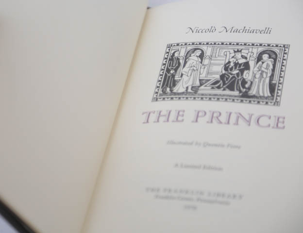 Franklin Library Editions of "The Prince" and "Ulysses"