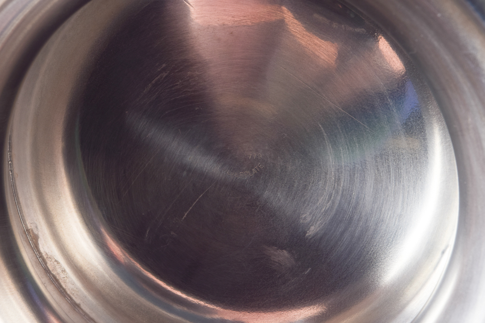 "Eales 1779" Leonard Silver Plate Champagne Cooler, Water Pitcher, and Round Tray