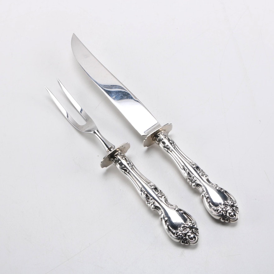 Stainless Silver Plated Carving Set