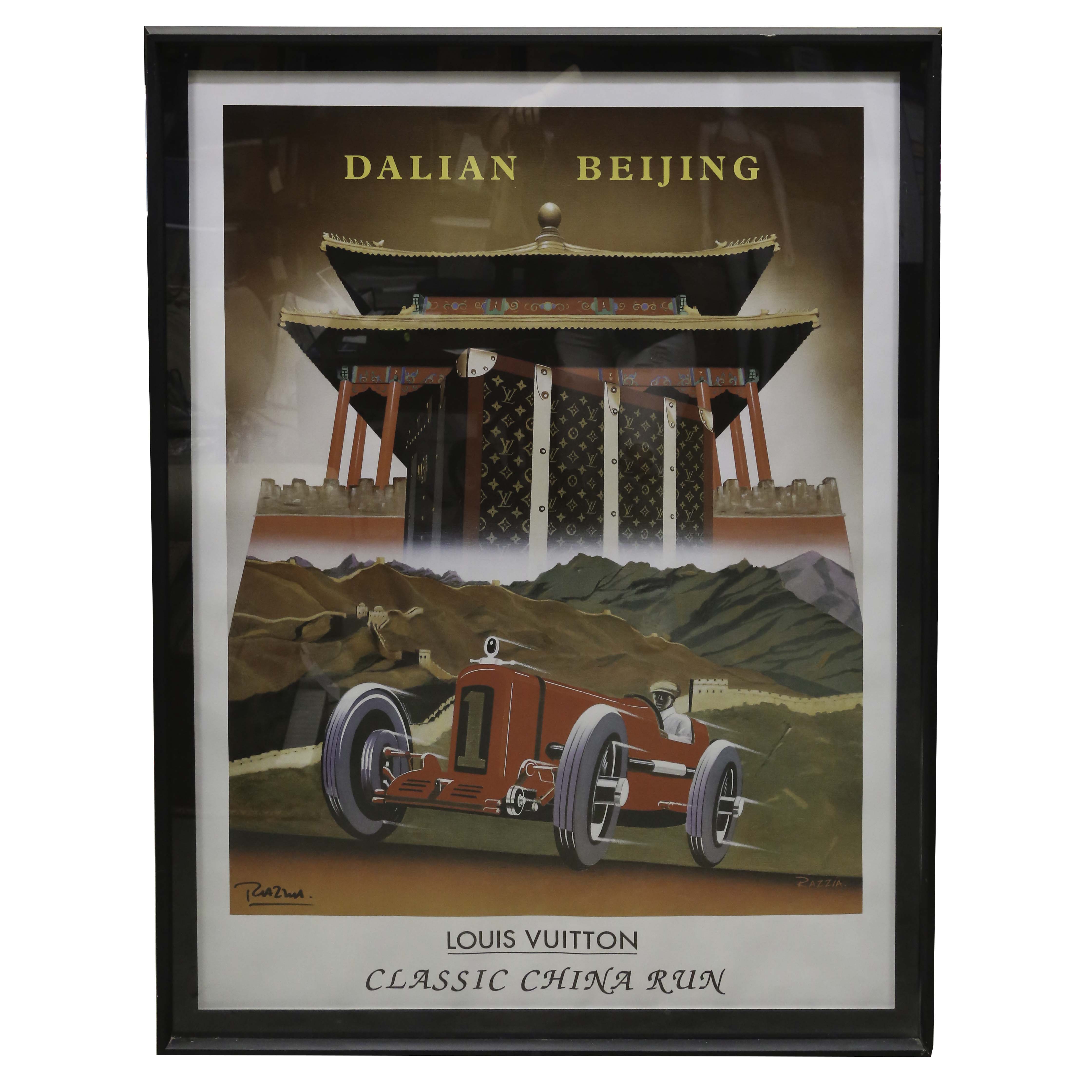Razzia Signed Louis Vuitton Advertising Poster "Classic China Run"