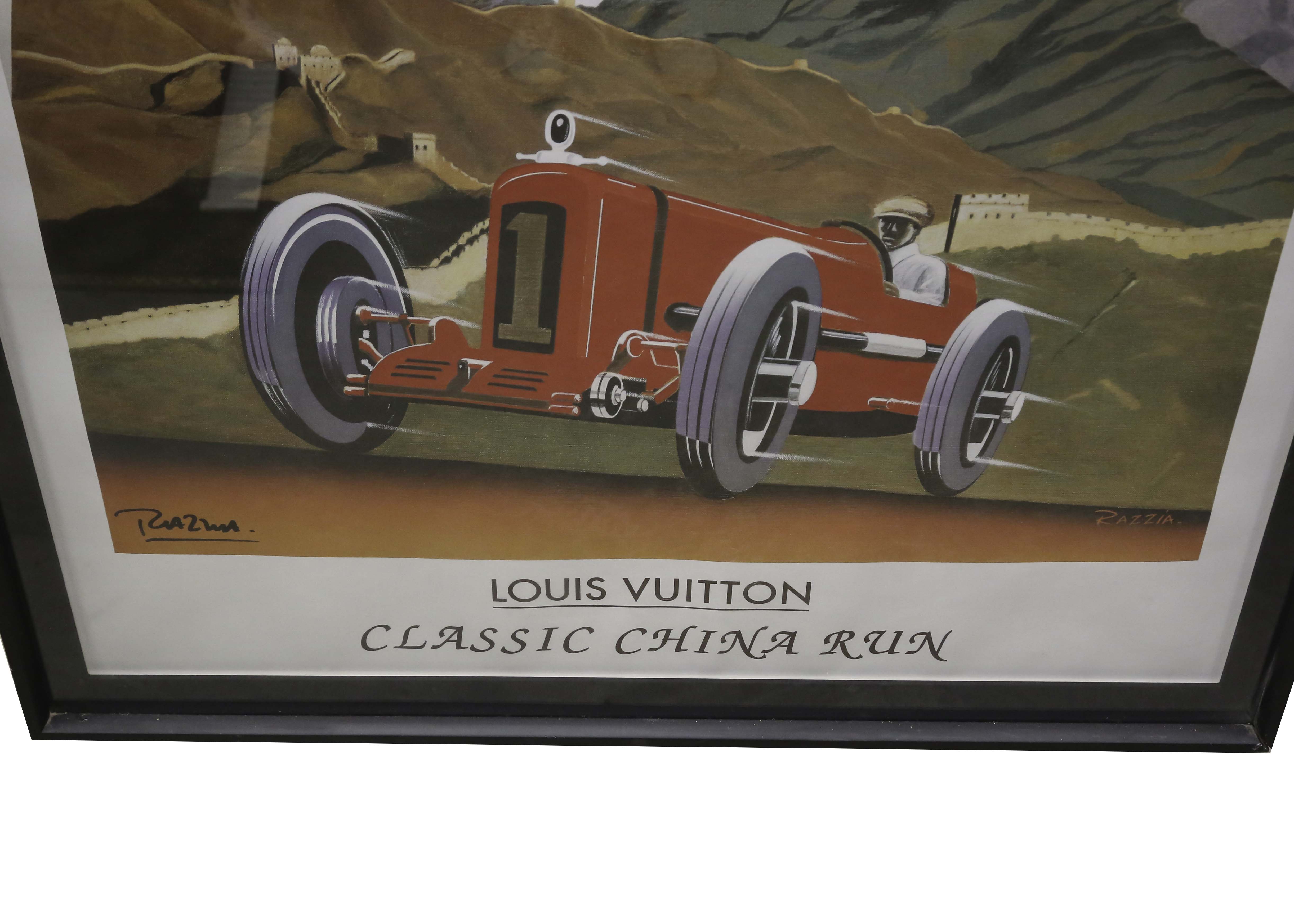 Razzia Signed Louis Vuitton Advertising Poster "Classic China Run"