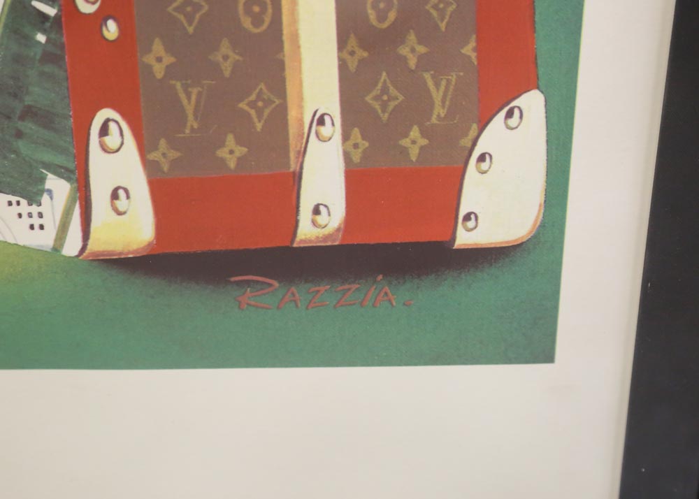 Razzia Signed Louis Vuitton Advertising Poster "Vintage Equator Run"