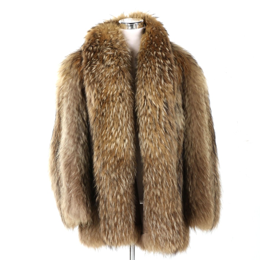 Tanuki Fur Coat by Lumi Selected Fur