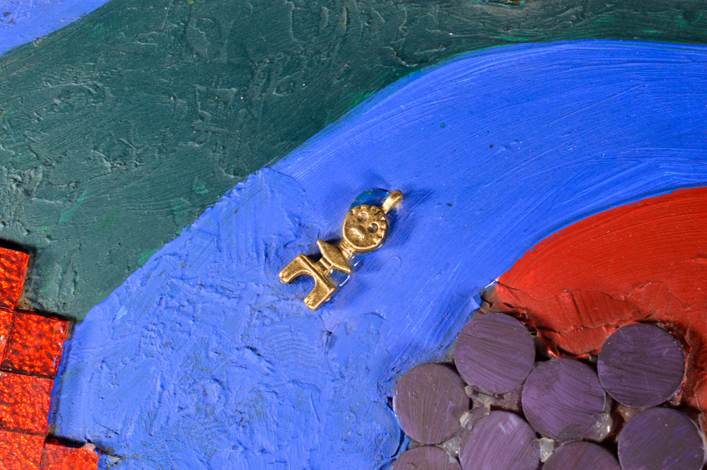 Life Sized Chicago 1999 "Cows on Parade"  named "Sacred Cow"