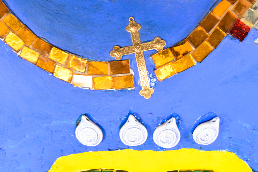 Life Sized Chicago 1999 "Cows on Parade"  named "Sacred Cow"