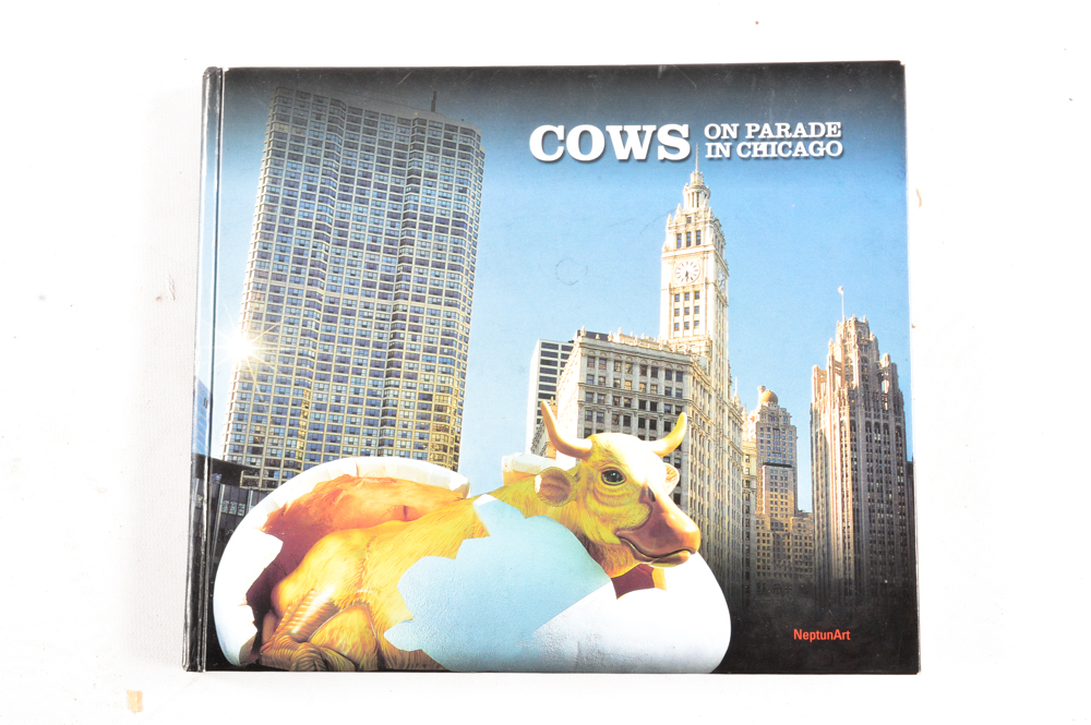 Life Sized Chicago 1999 "Cows on Parade"  named "Sacred Cow"