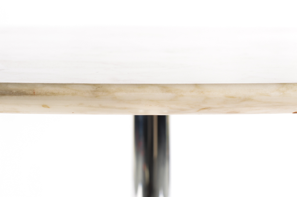 Round Marble Table by Florence Knoll for Knoll