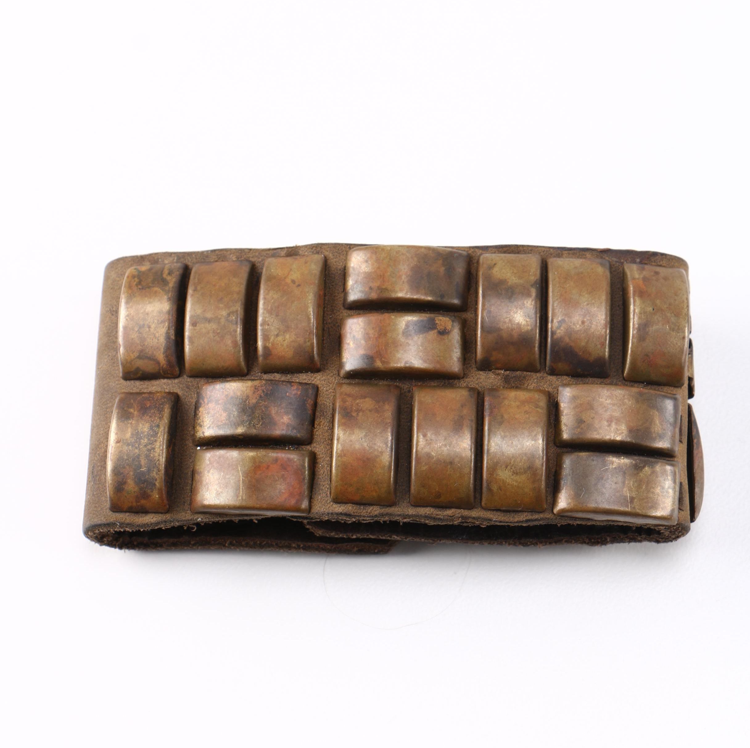 Leather and Brass Bracelet by Harteau