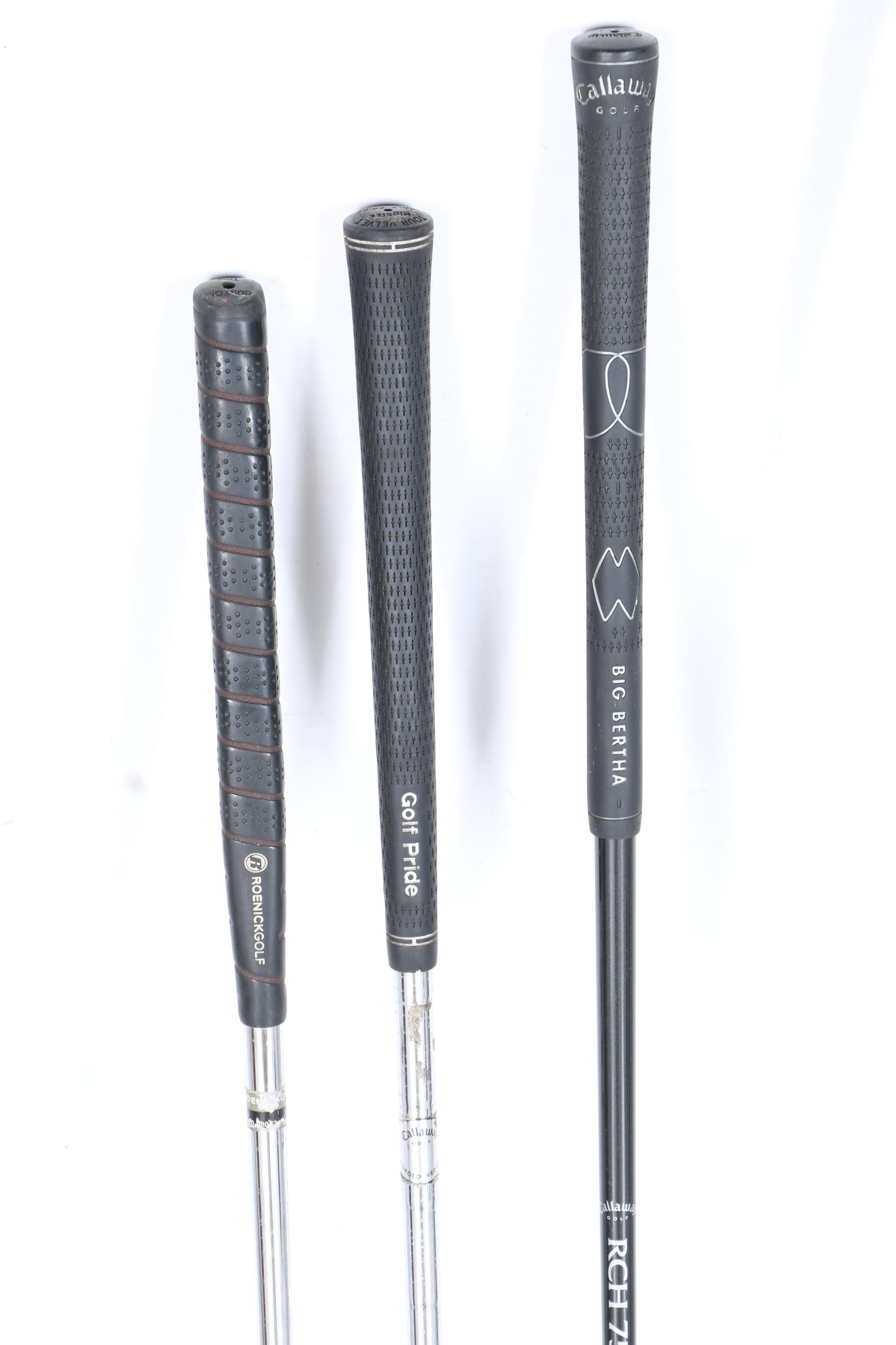 Golf Clubs and Case With Bushnell Binoculars