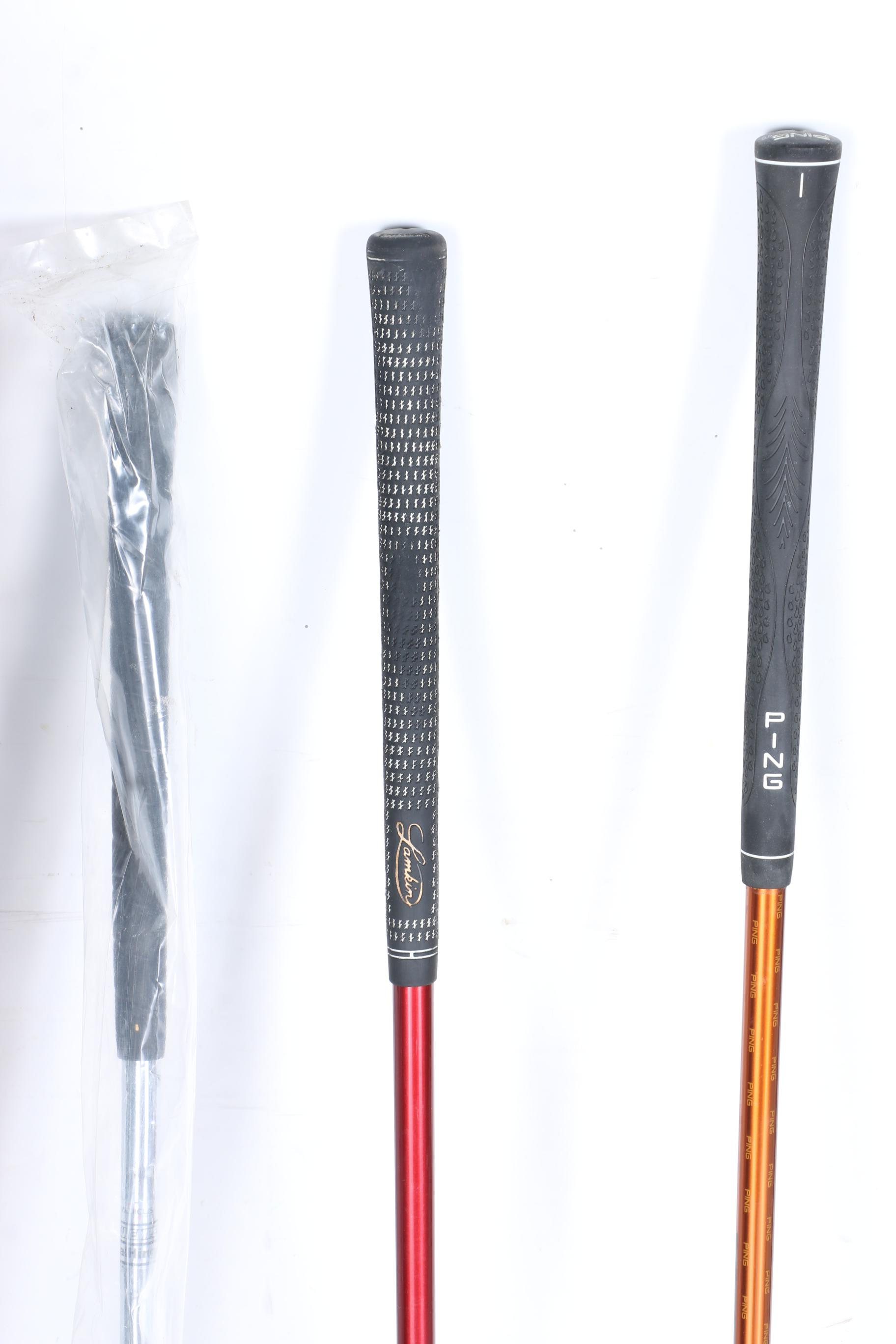 Golf Clubs and Case With Bushnell Binoculars