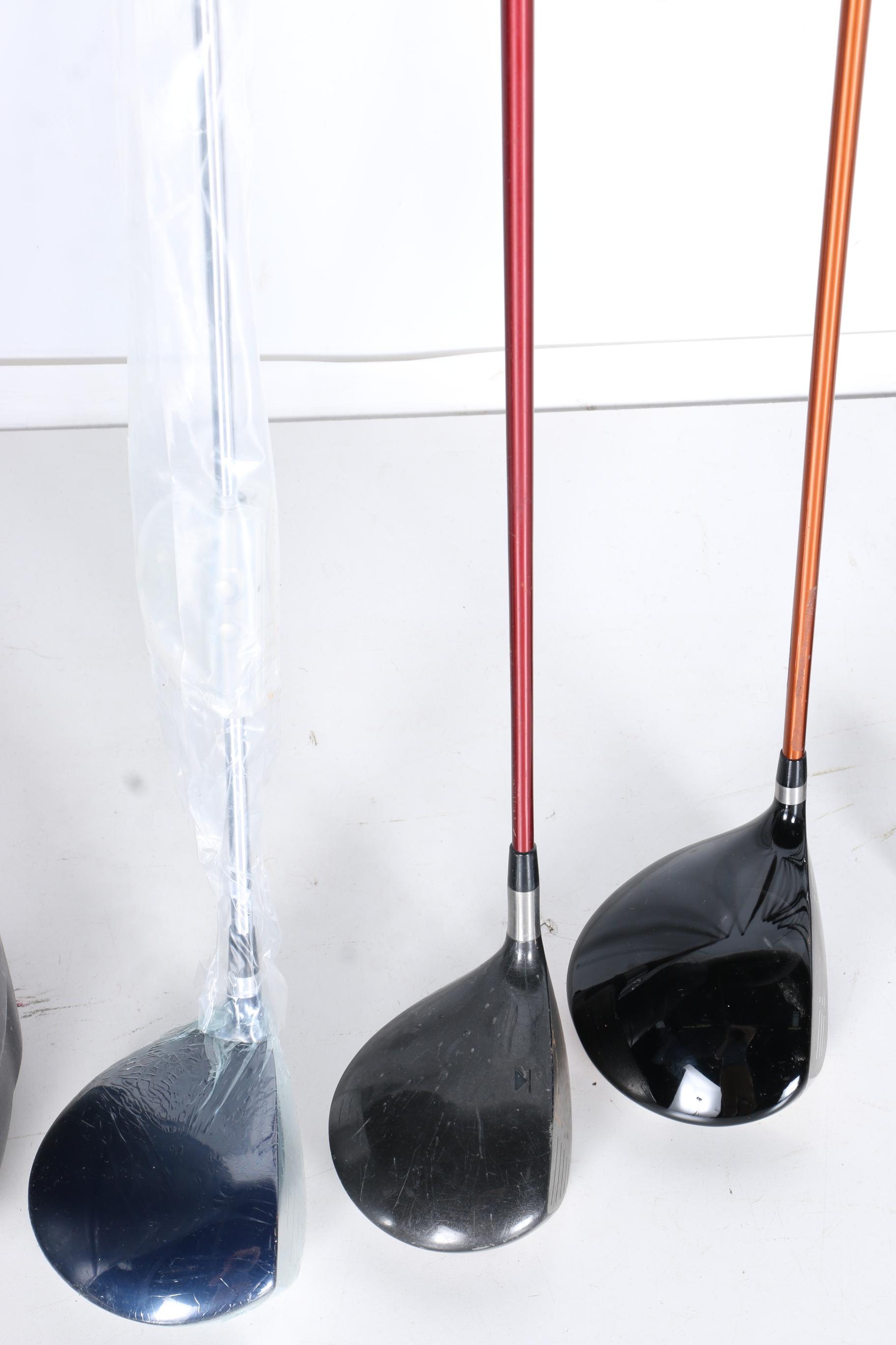 Golf Clubs and Case With Bushnell Binoculars