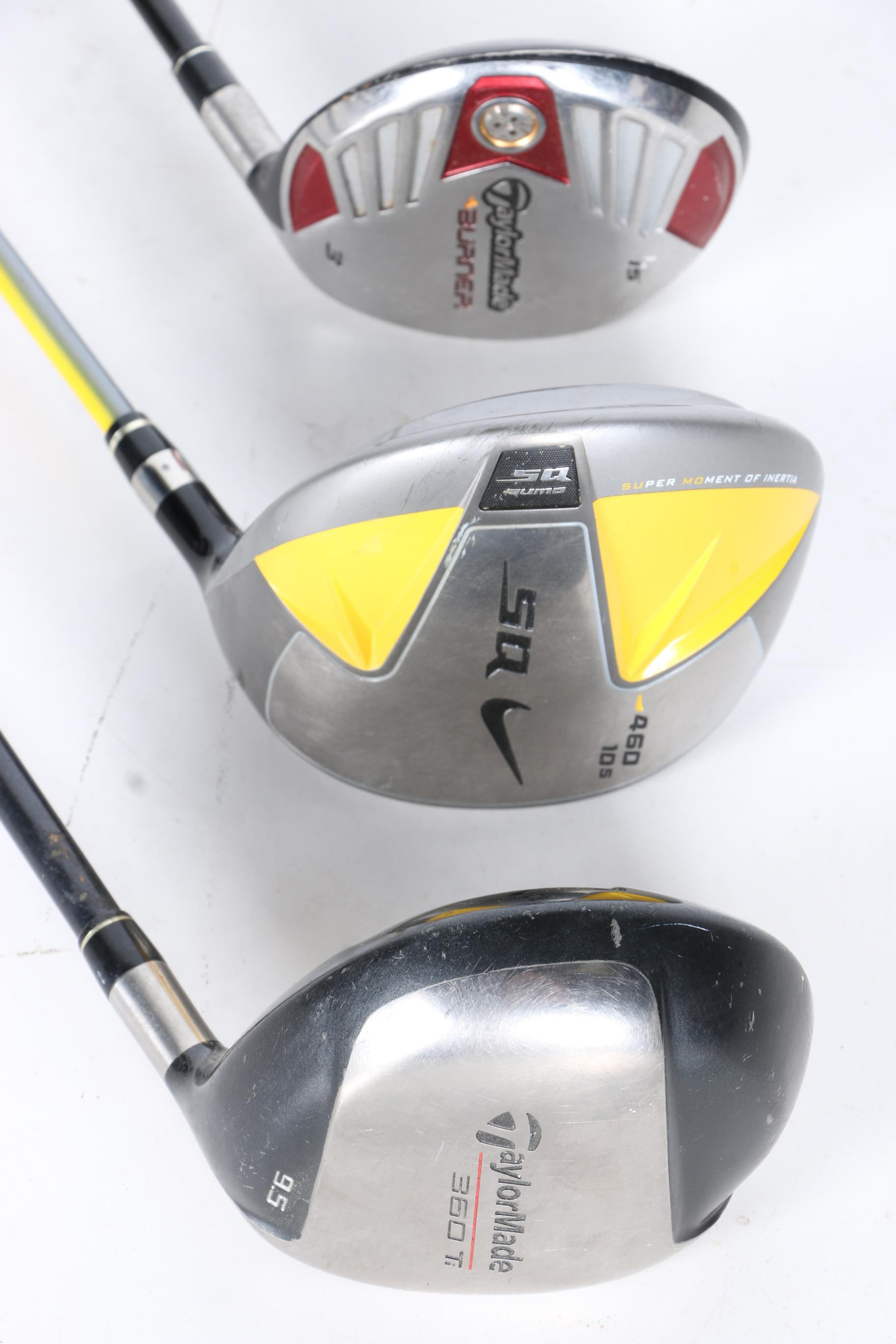 Golf Clubs and Case With Bushnell Binoculars