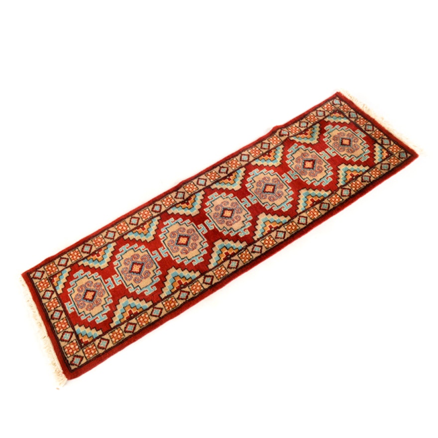 Hand-Knotted Indian Wool Runner