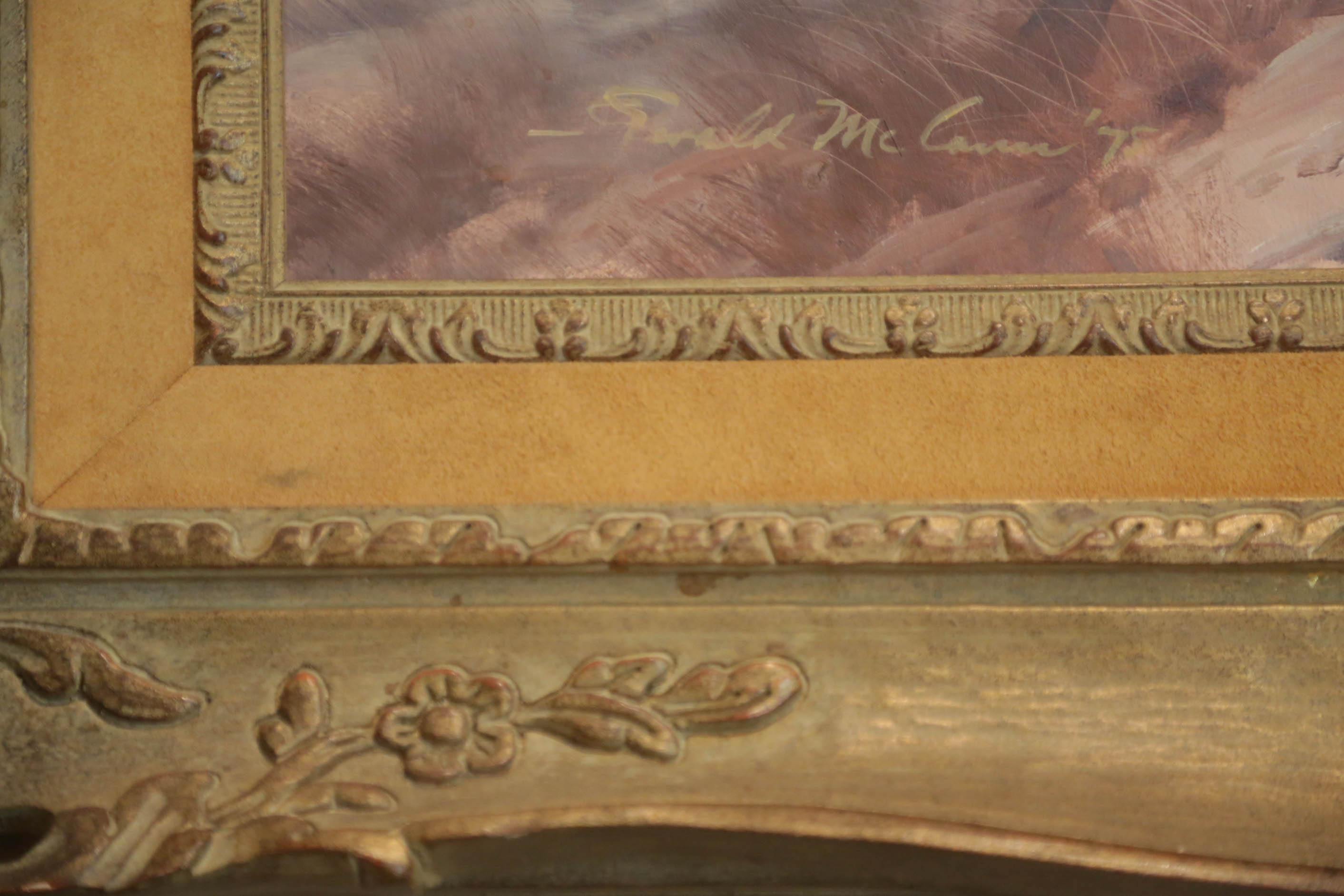 Gerald McCann Original Western Oil on Board Painting