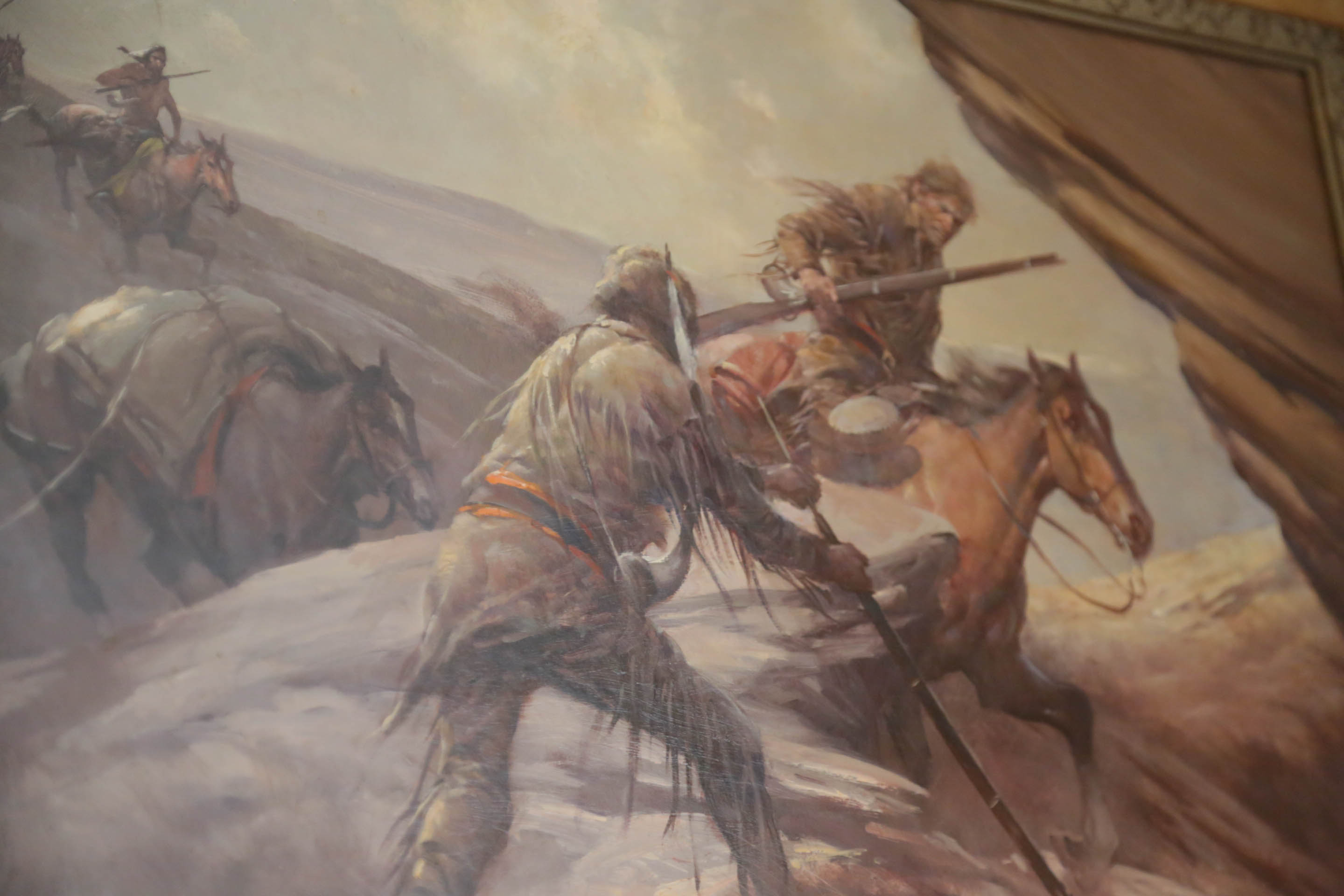 Gerald McCann Original Western Oil on Board Painting