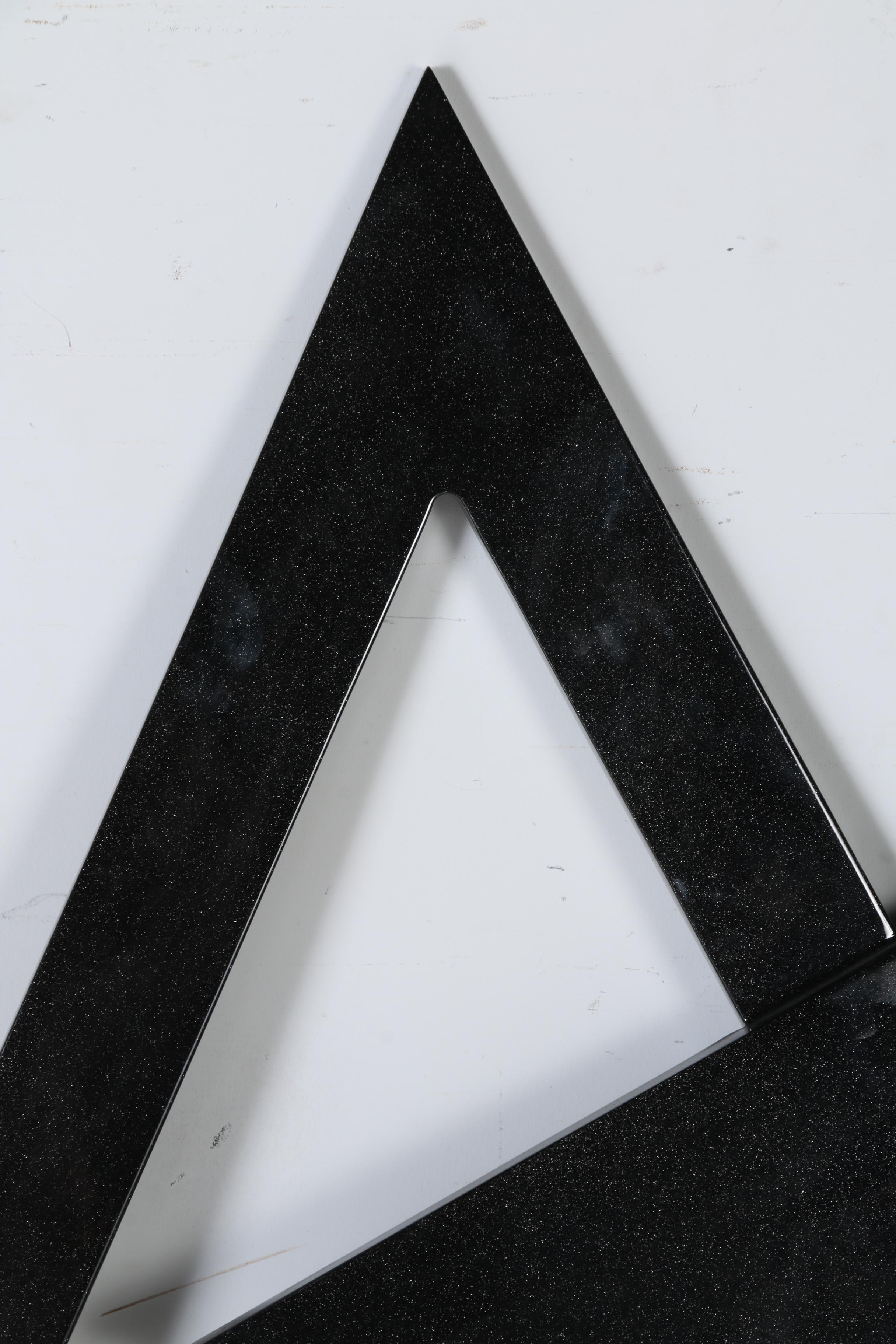 Large Black and Silver-tone Wall Hanging