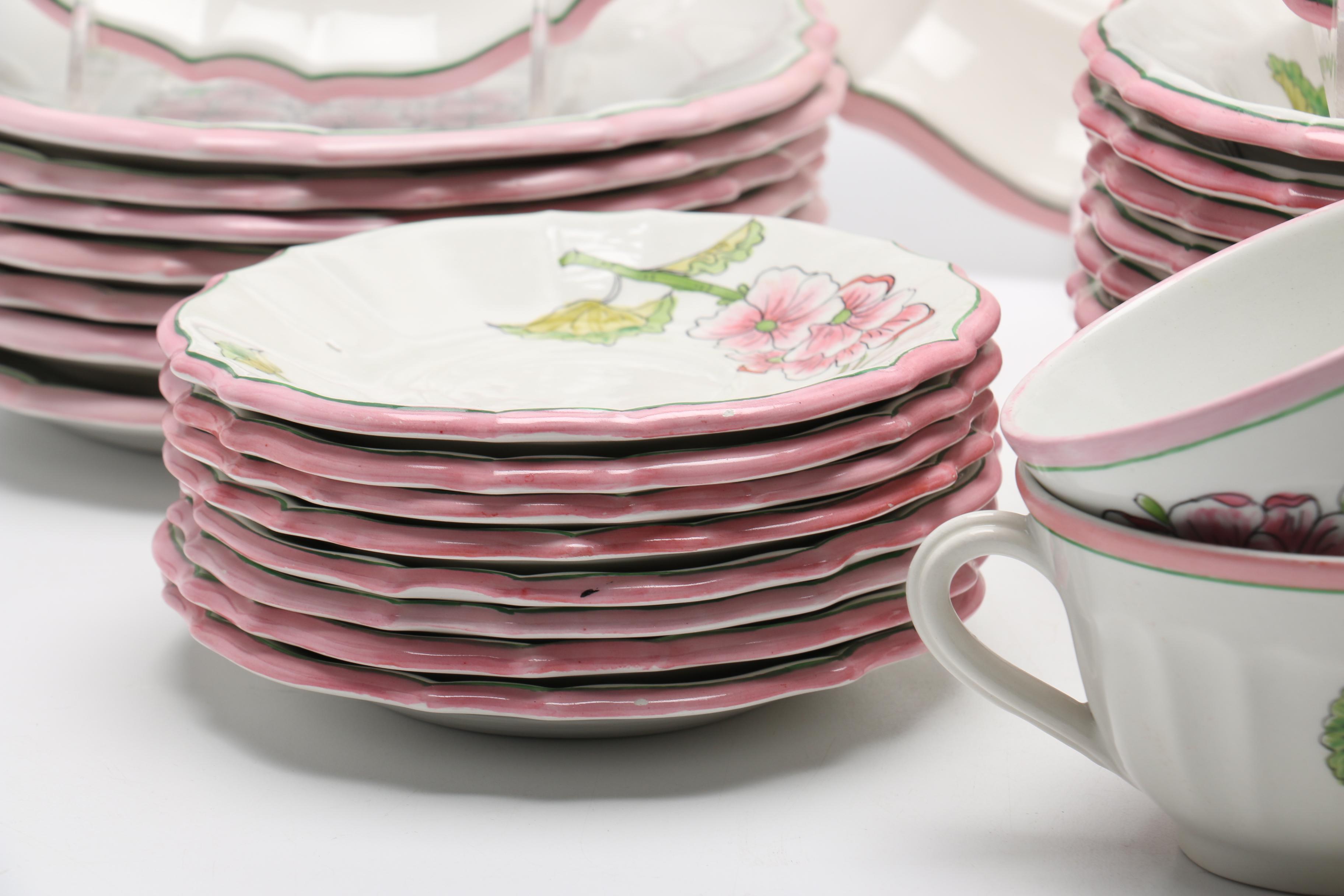 Italian Floral Dinnerware Set