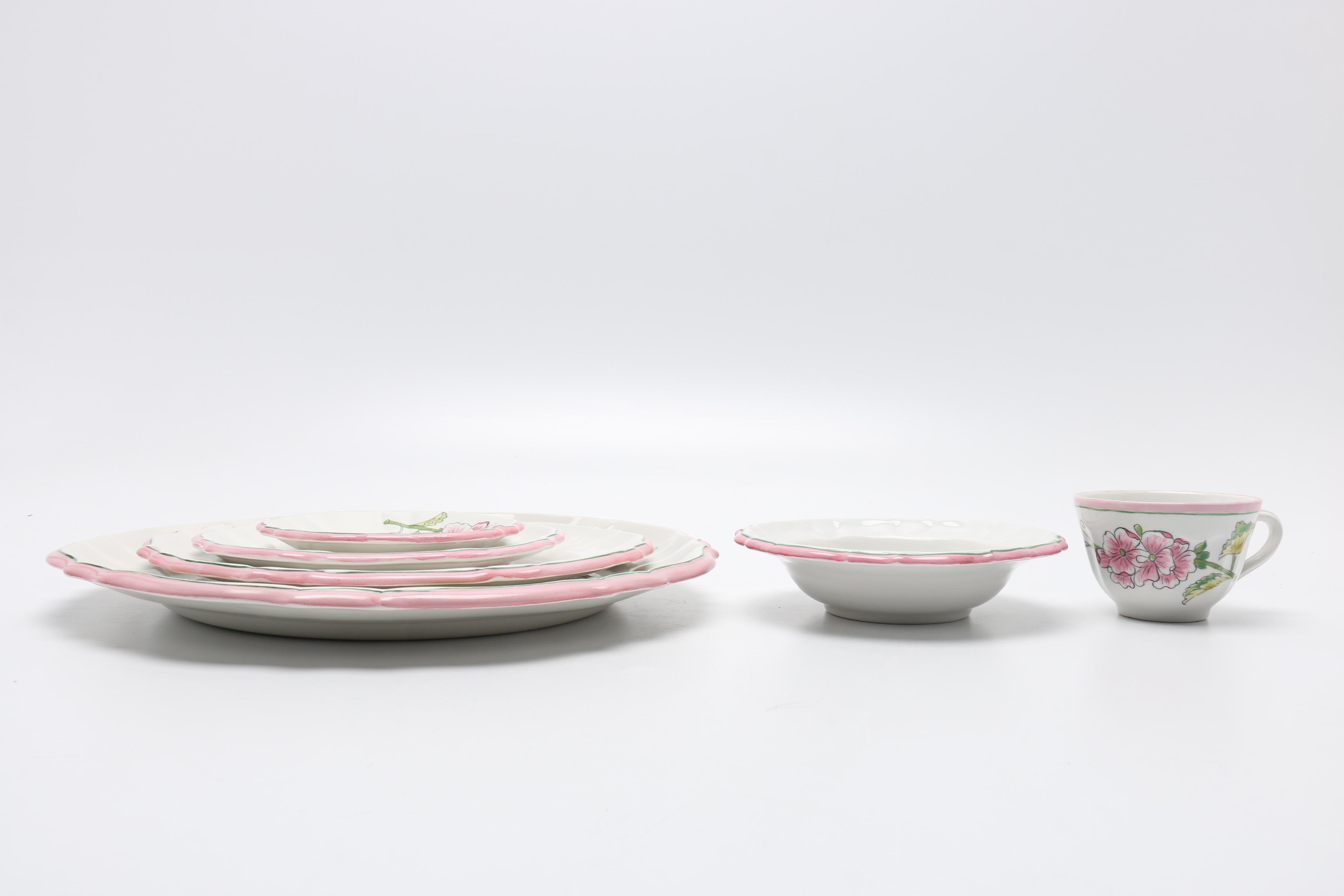 Italian Floral Dinnerware Set