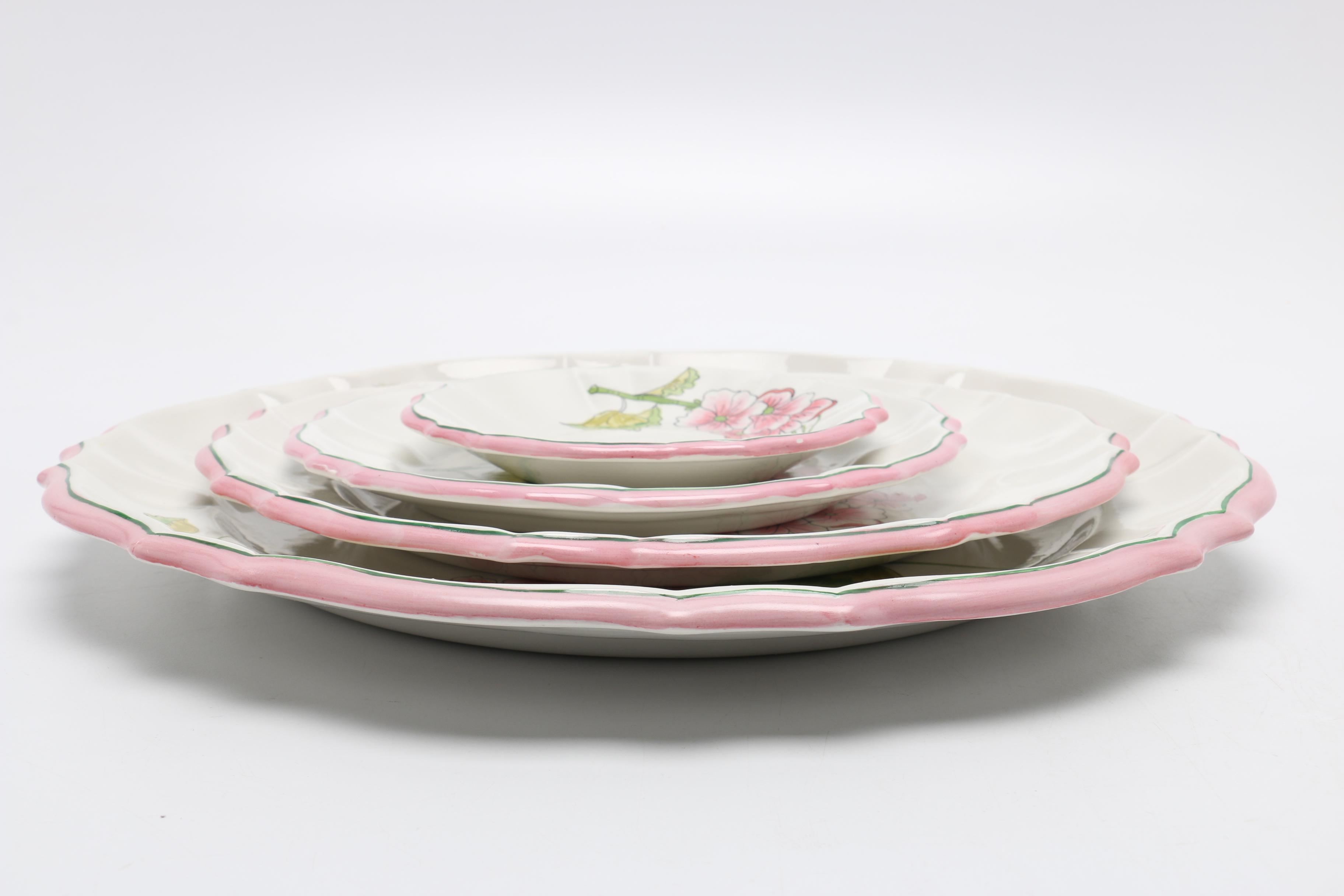 Italian Floral Dinnerware Set