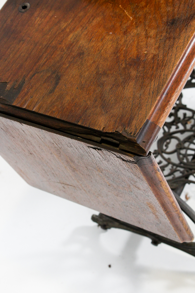 Antique  Wilcox & Gibbs Sewing Table and Machine