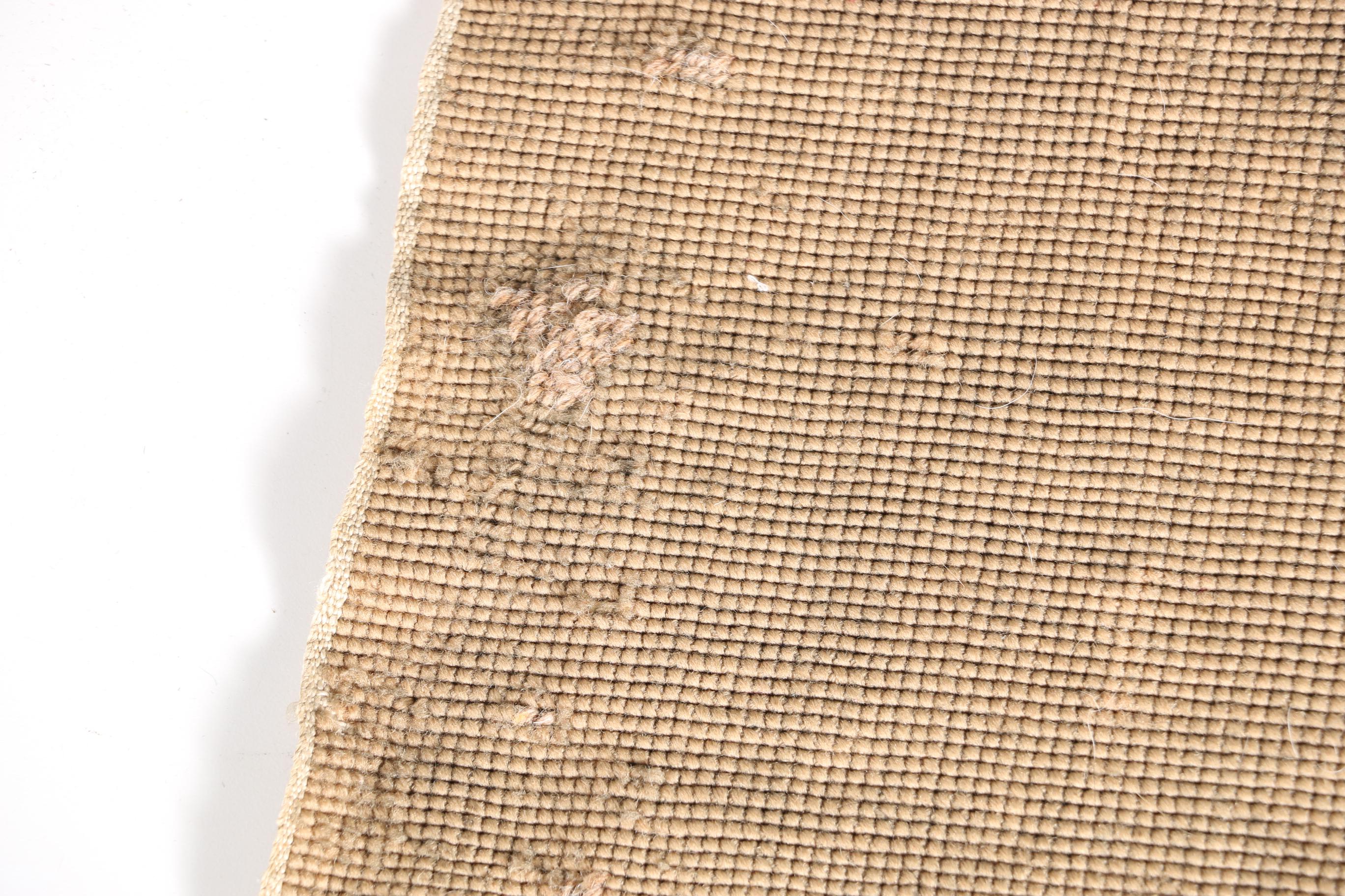 Antique Needlepoint Aubusson Carpet Runner