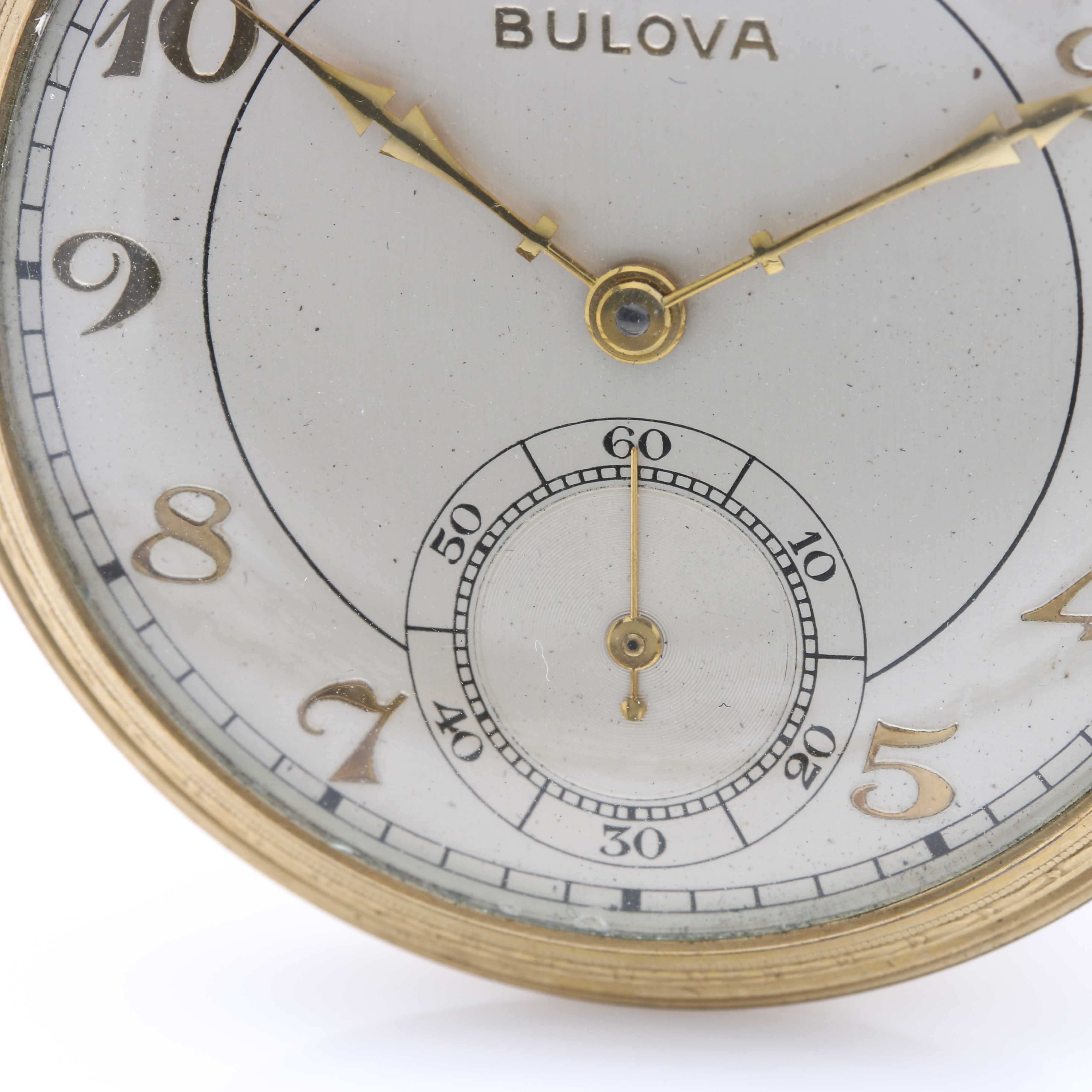 Gold Filled Bulova Pocket Watch and Knife