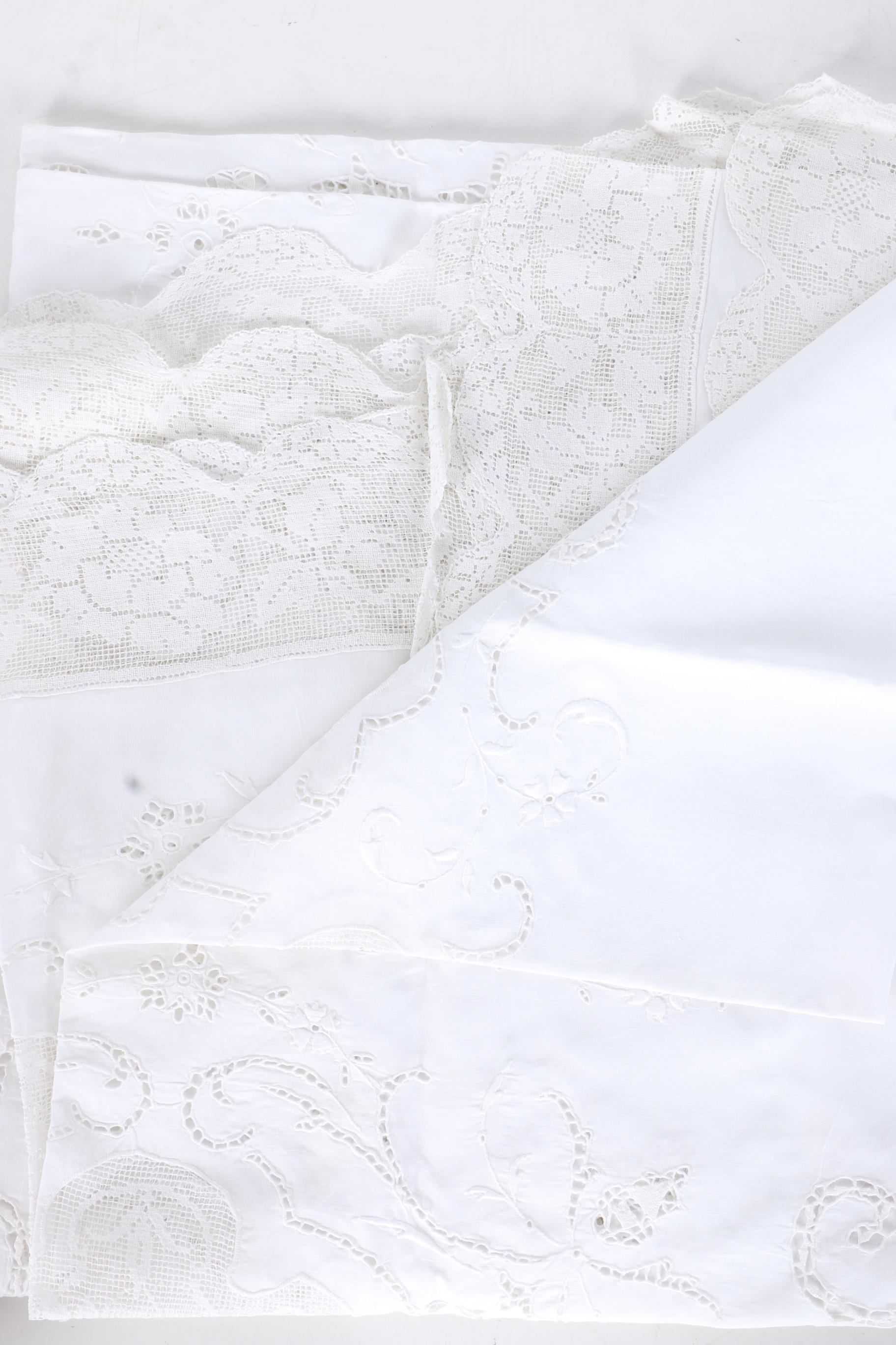Assortment of Vintage Cutwork Linens