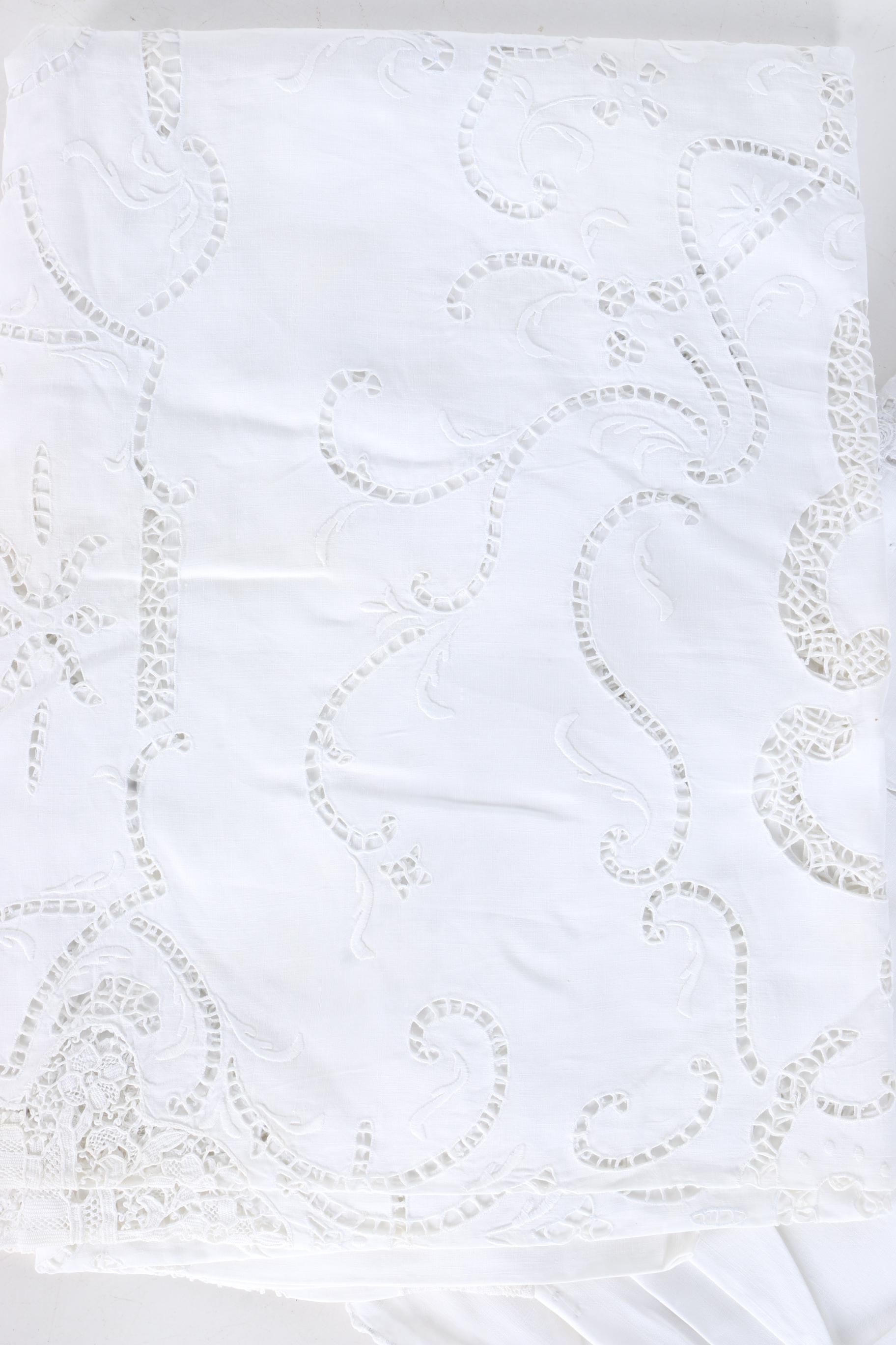 Assortment of Vintage Cutwork Linens