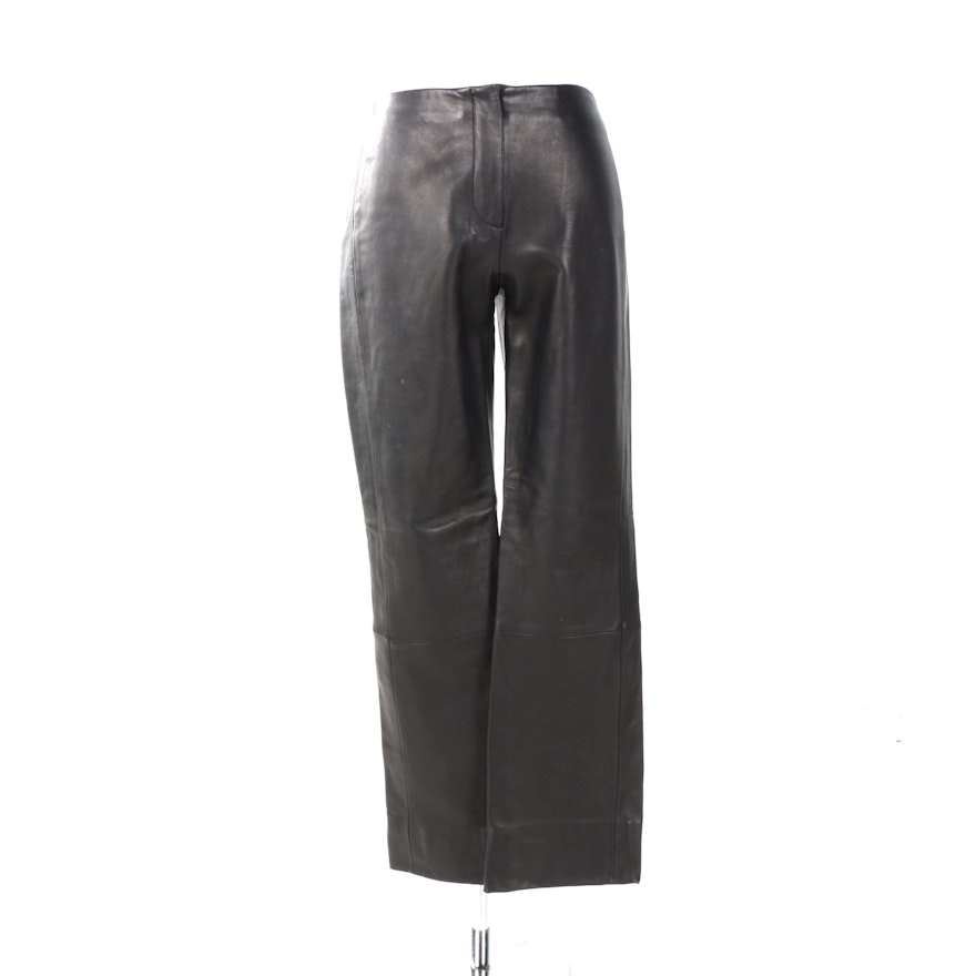 Women's DKNY Black Leather Pants