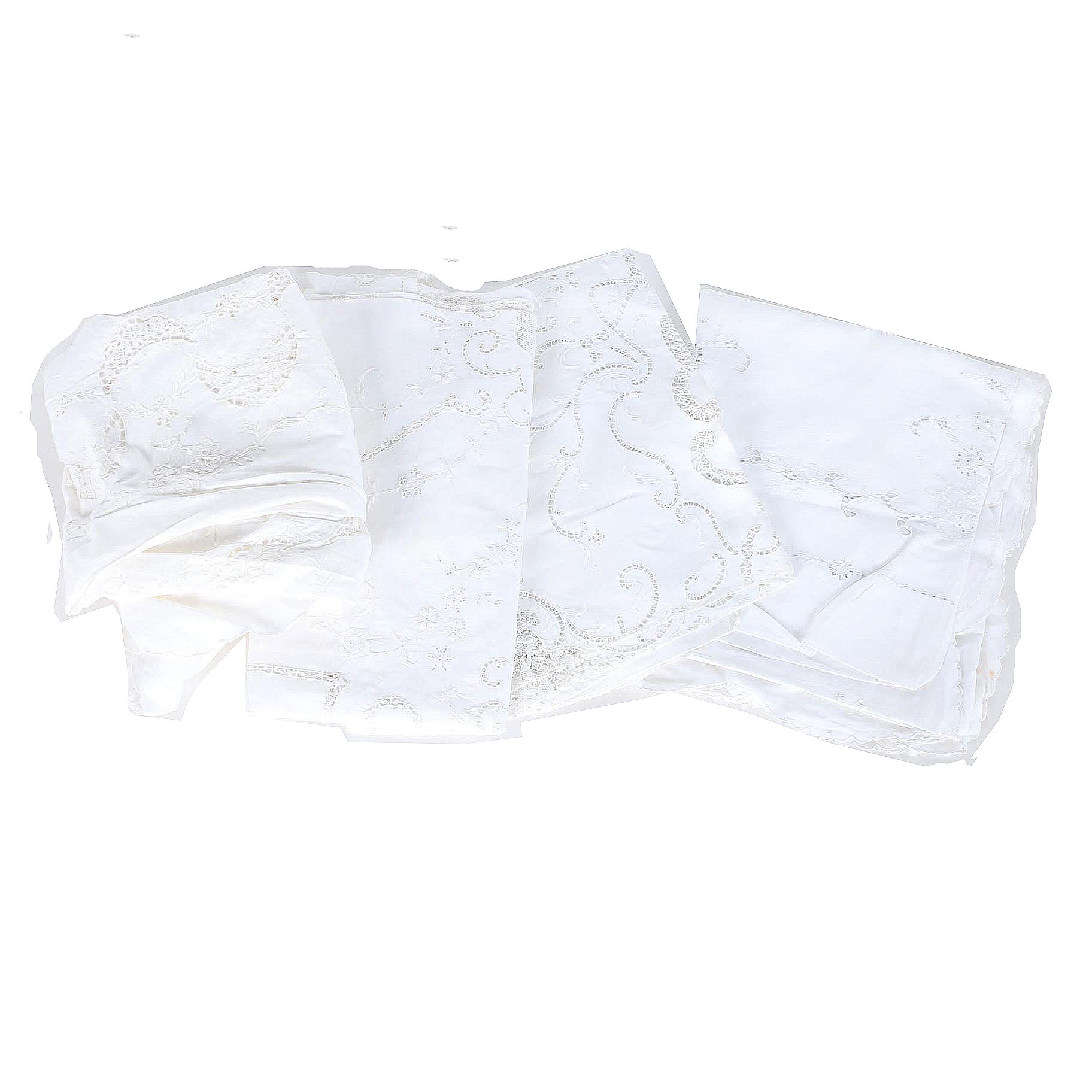 Assortment of Vintage Cutwork Linens
