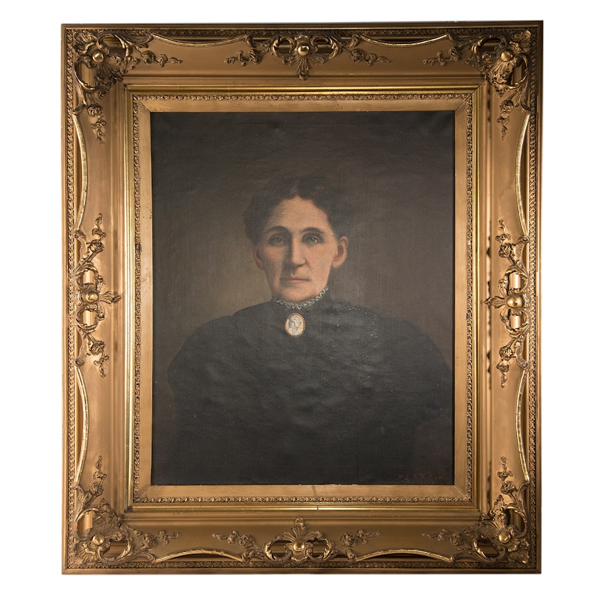 Mary Lyde Hicks Williams Original Oil on Canvas Portrait