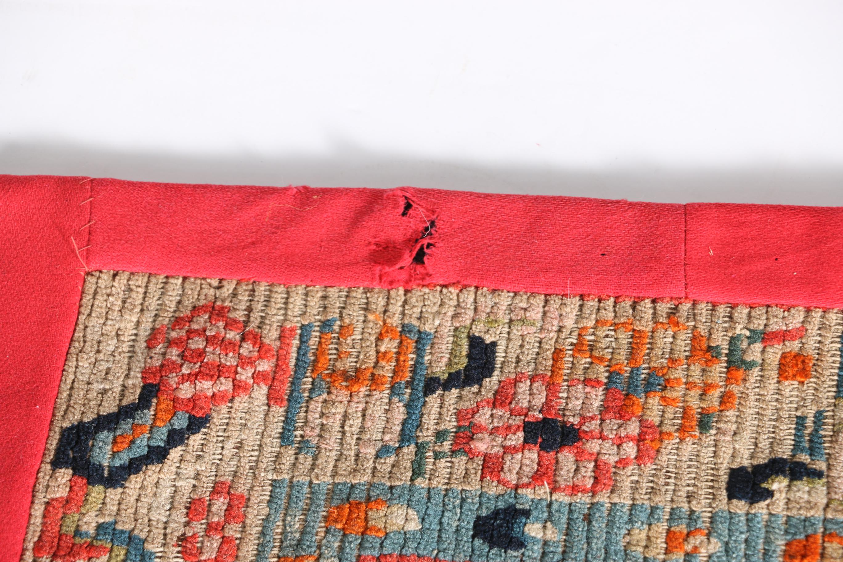 Hand-Knotted Tibetan Throne Cover