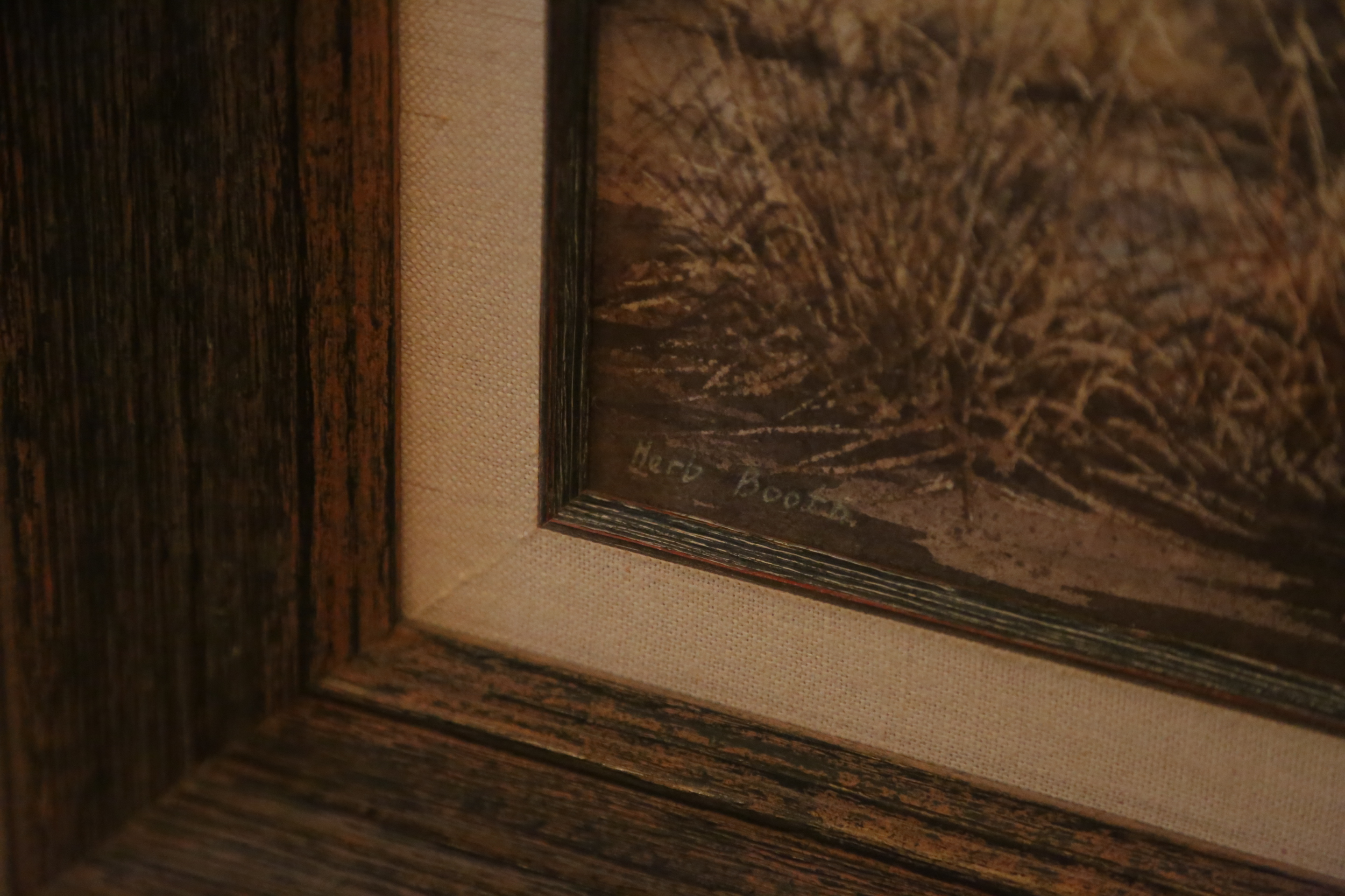 Herb Booth Original Watercolor on Paper of Flying Ducks