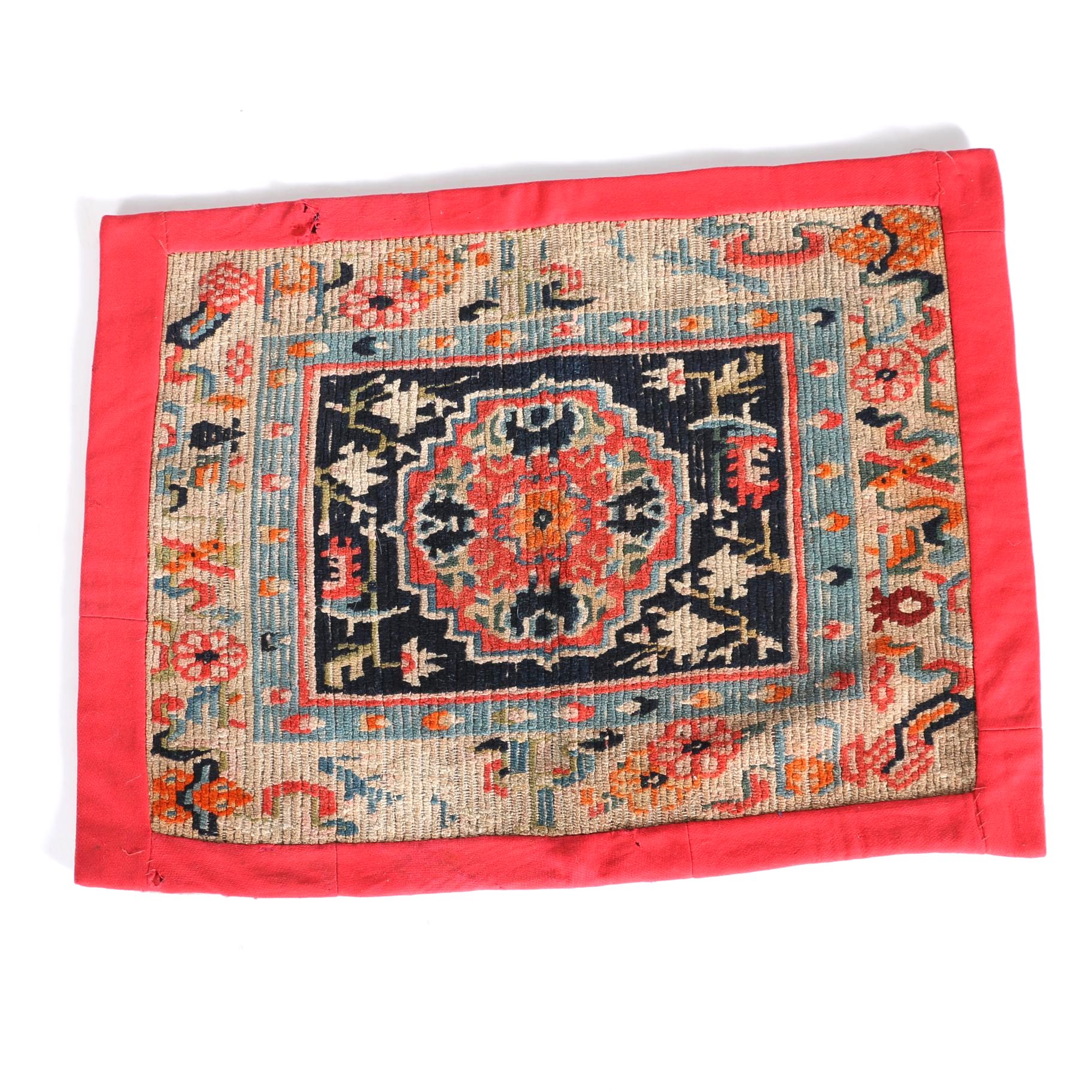 Hand-Knotted Tibetan Throne Cover