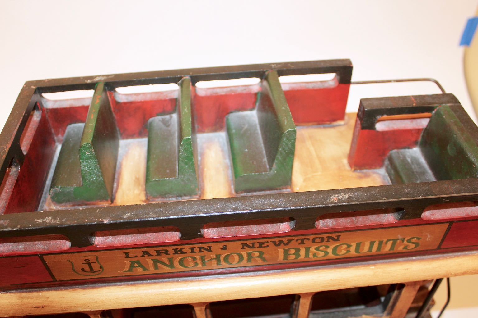 Large Wood Decor Replica of Early 20th Century City Transport Bus