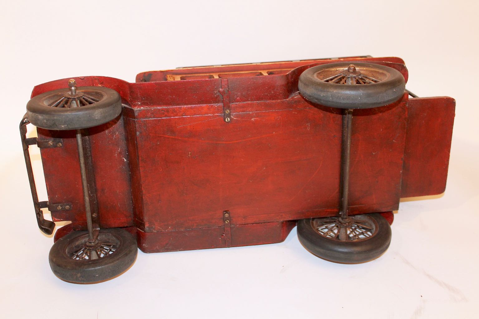 Large Wood Decor Replica of Early 20th Century City Transport Bus