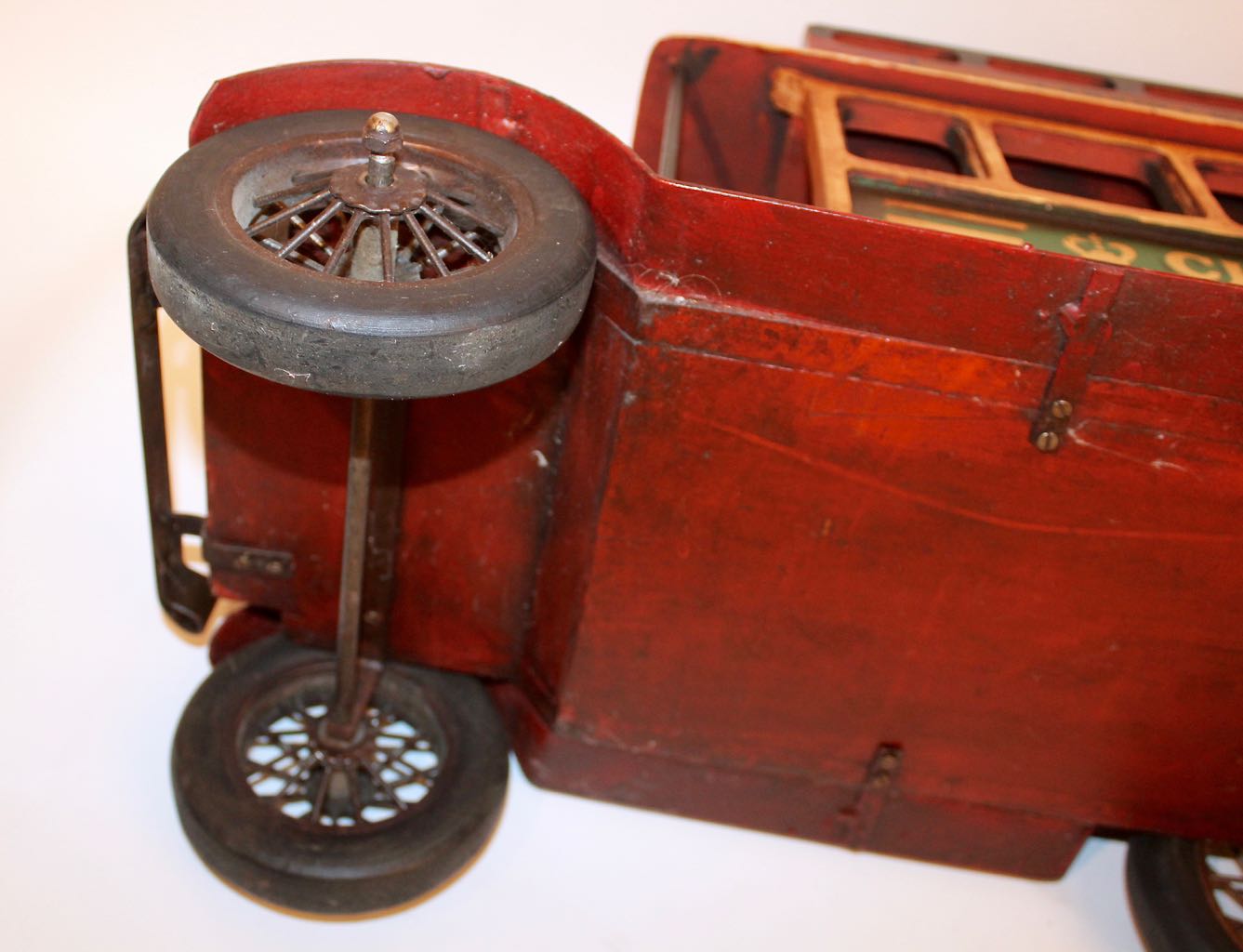 Large Wood Decor Replica of Early 20th Century City Transport Bus