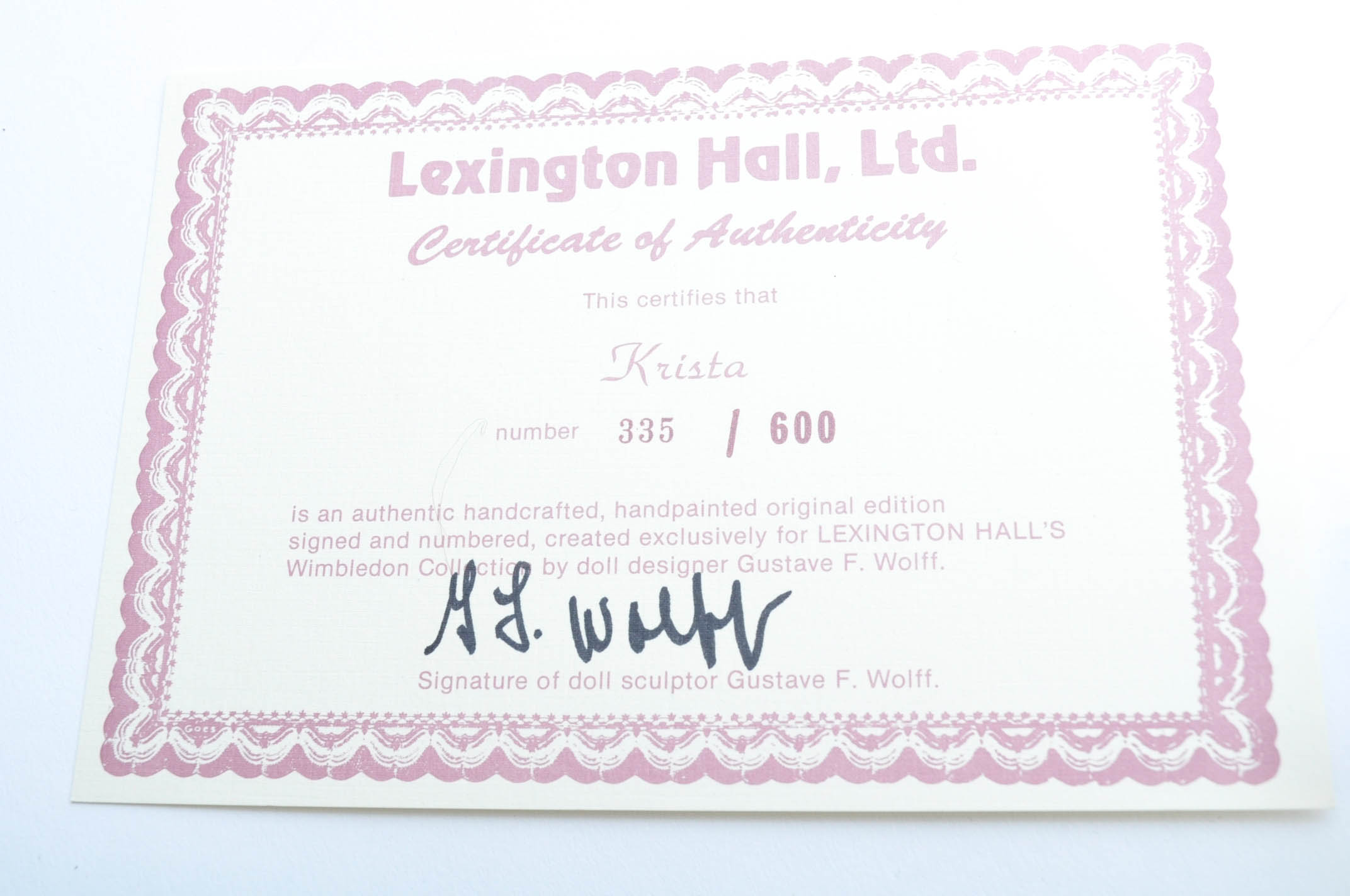 Seven Gustave Wolff Sculpted Dolls