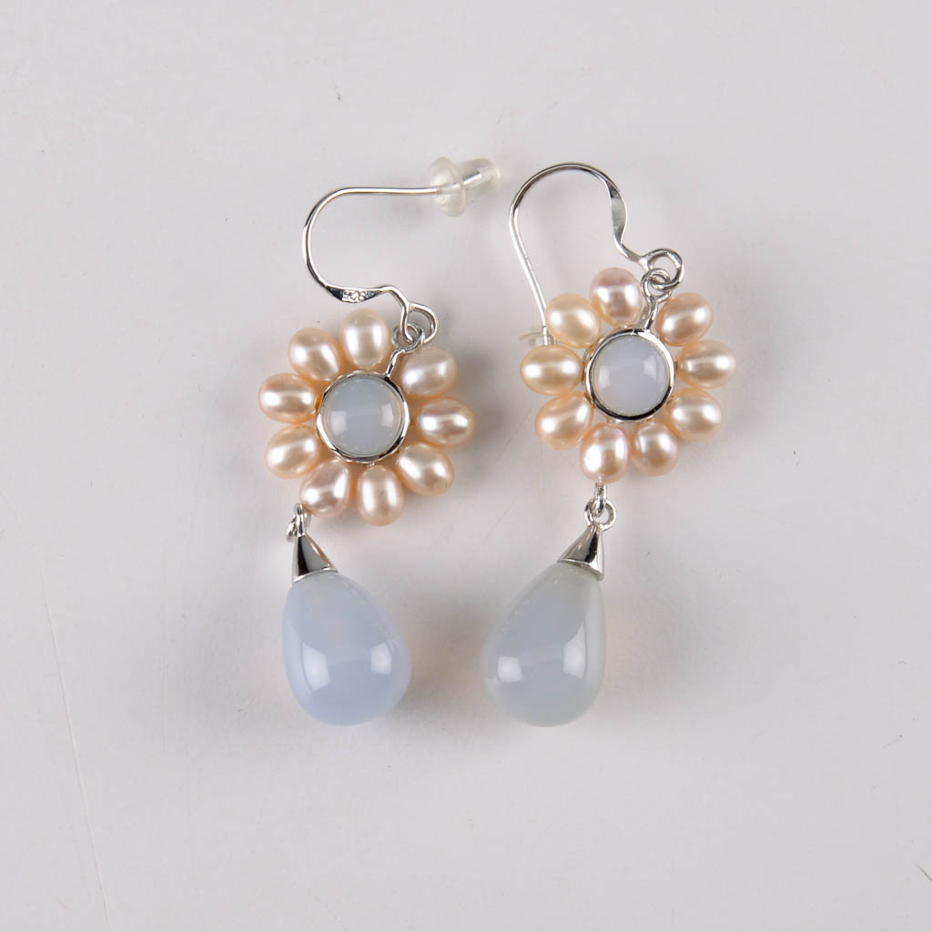 Collection of Sterling Silver Jewelry With Pastel Accents