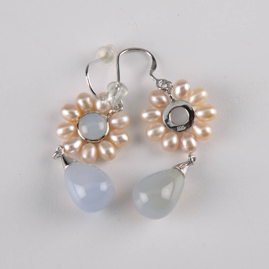 Collection of Sterling Silver Jewelry With Pastel Accents