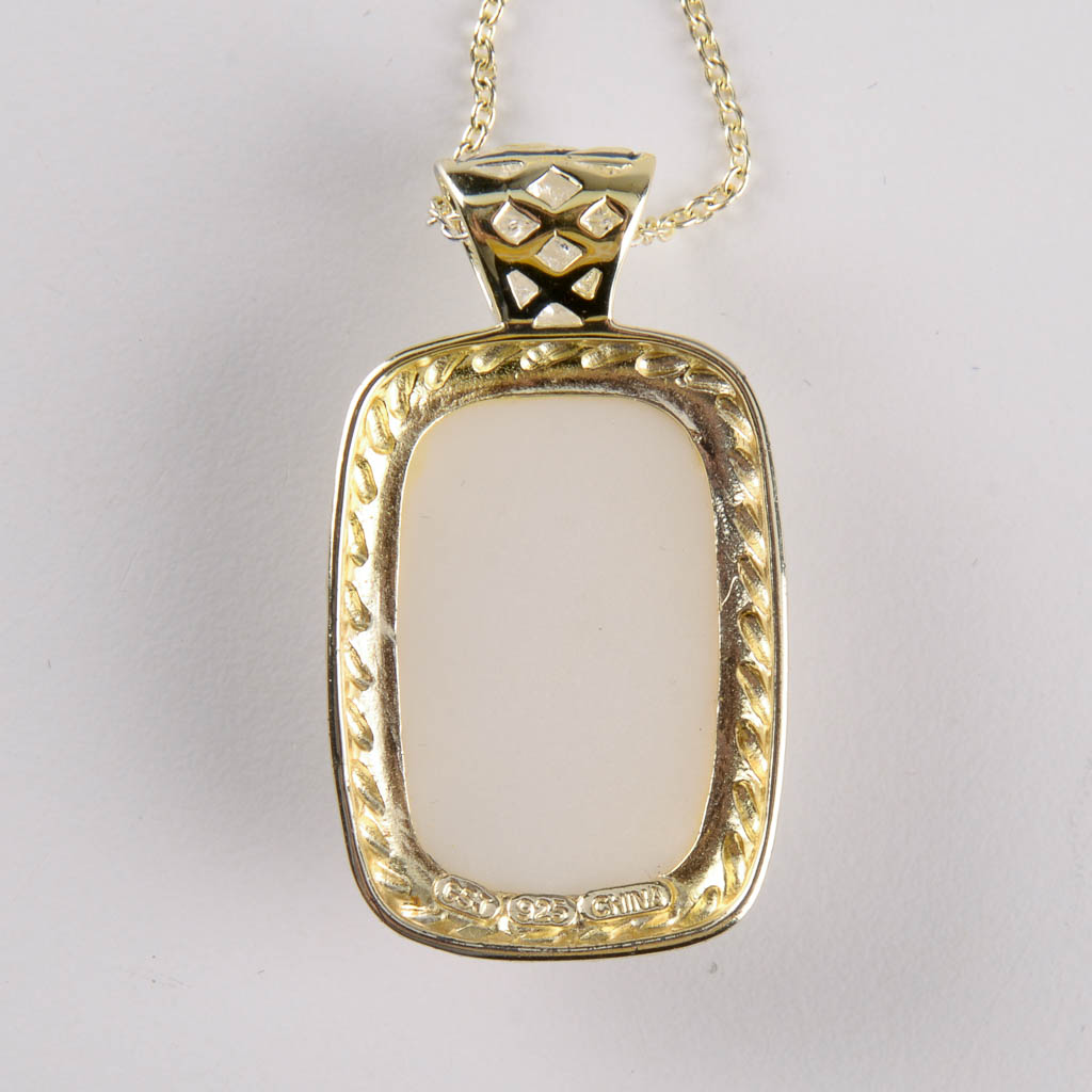 Collection of Sterling Silver Jewelry With Pastel Accents