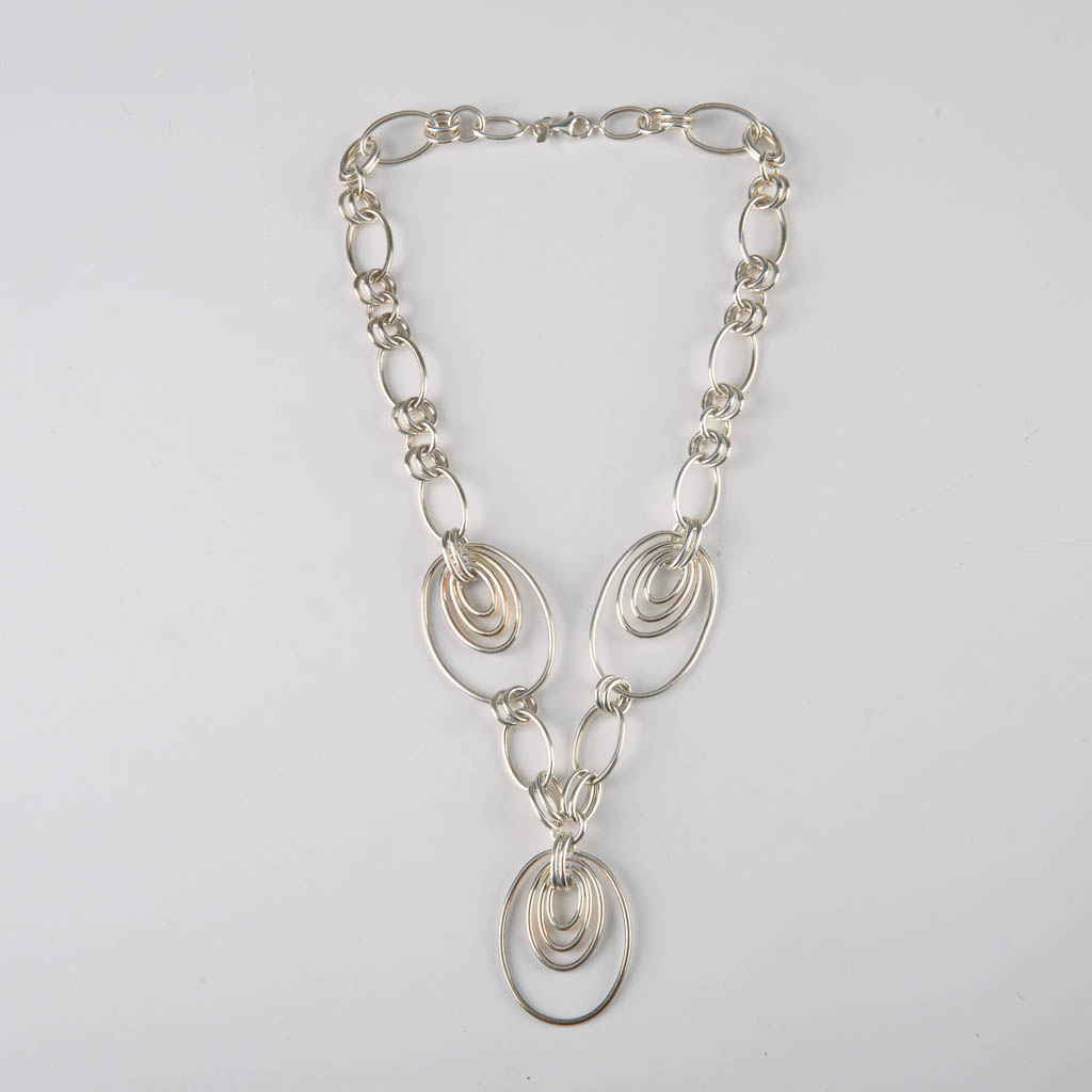 Collection of Sterling Silver Jewelry With Pastel Accents