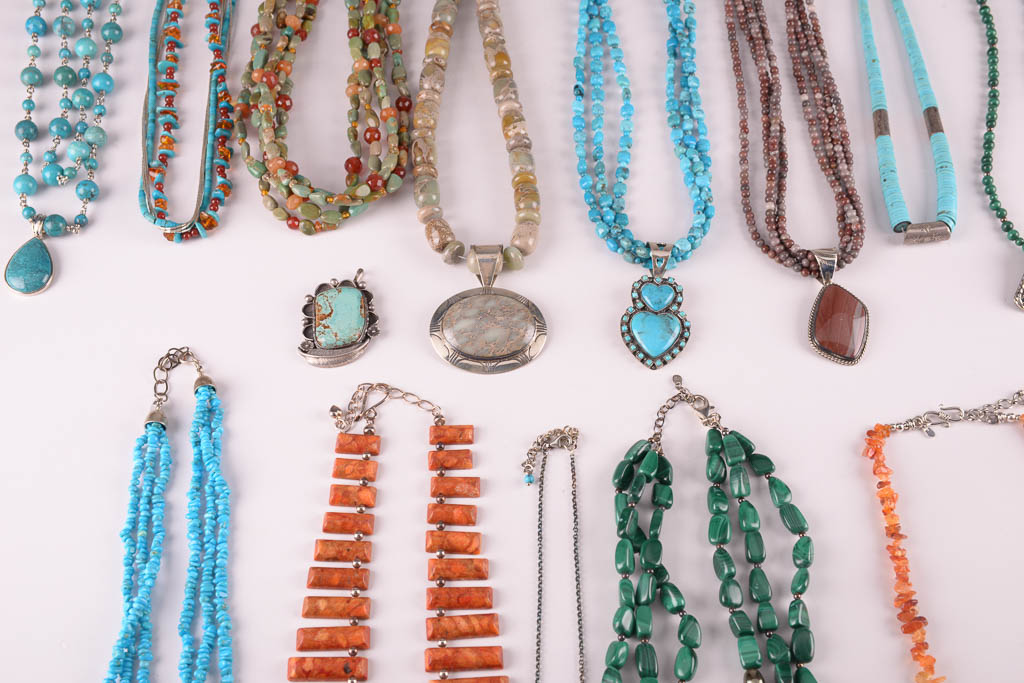 Collection of Southwestern Fashion Jewelry