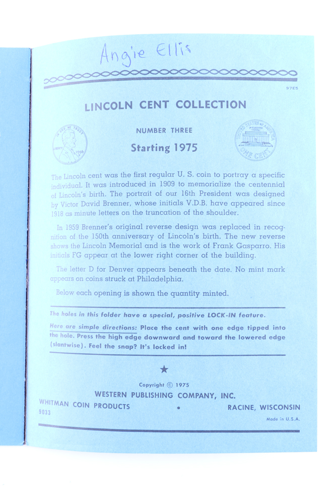 Two Binders of Lincoln Pennies