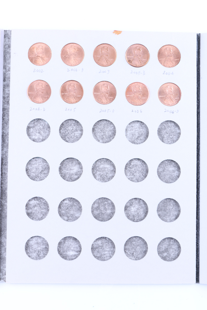 Two Binders of Lincoln Pennies
