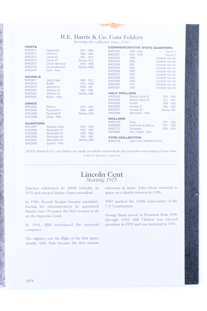 Two Binders of Lincoln Pennies