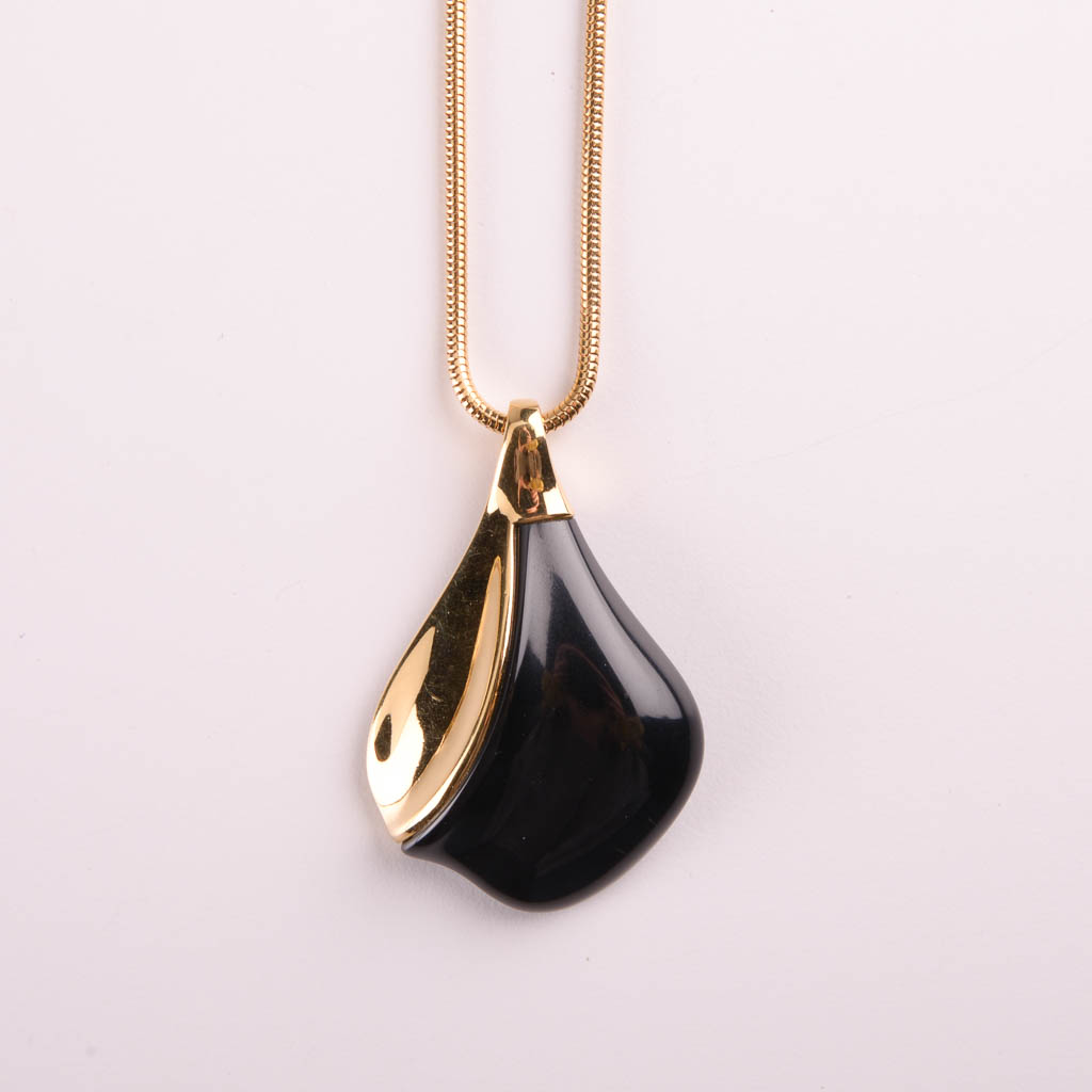 Collection of Gold and Black Costume Jewelry